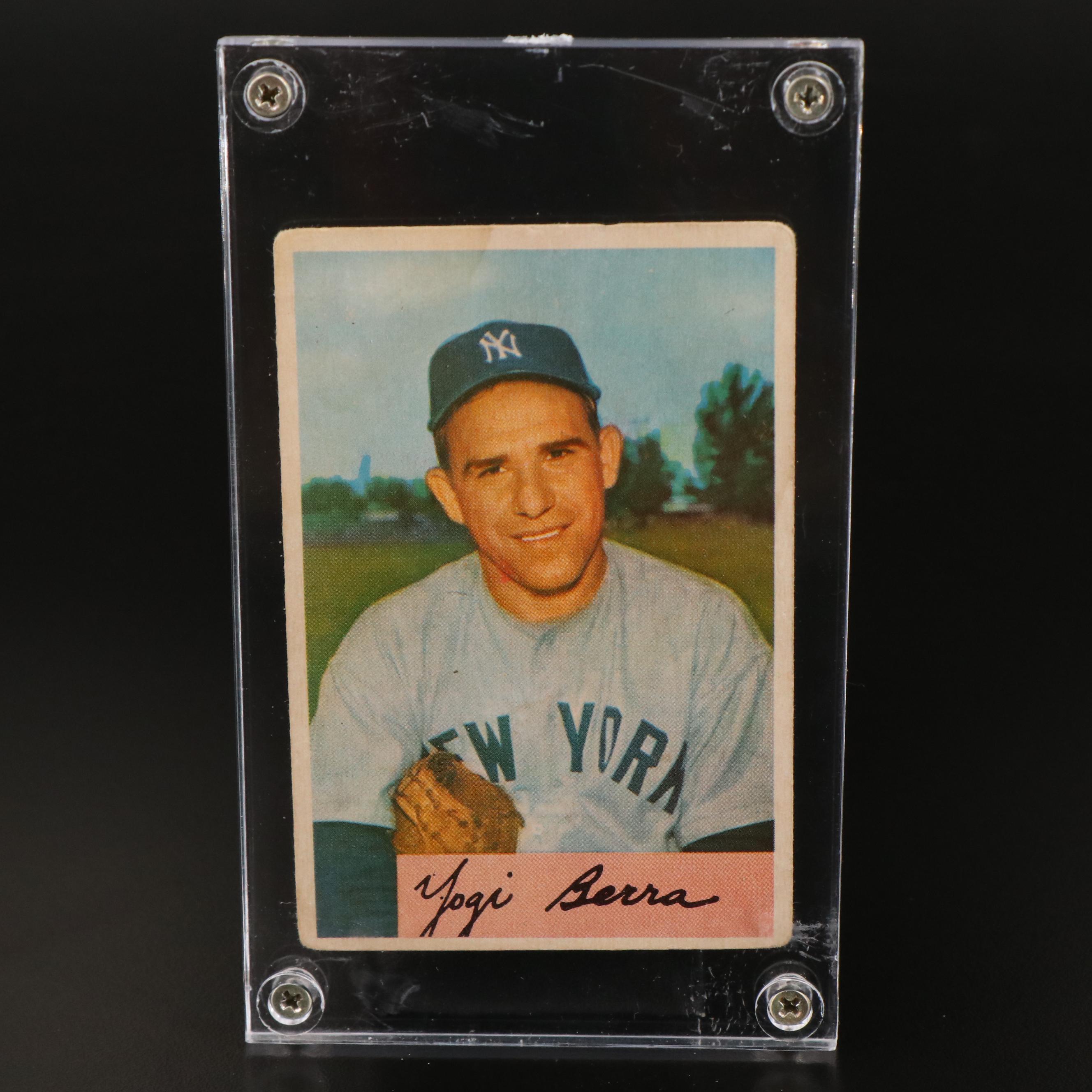 1954 Bowman Yogi Berra New York Yankees Baseball Card