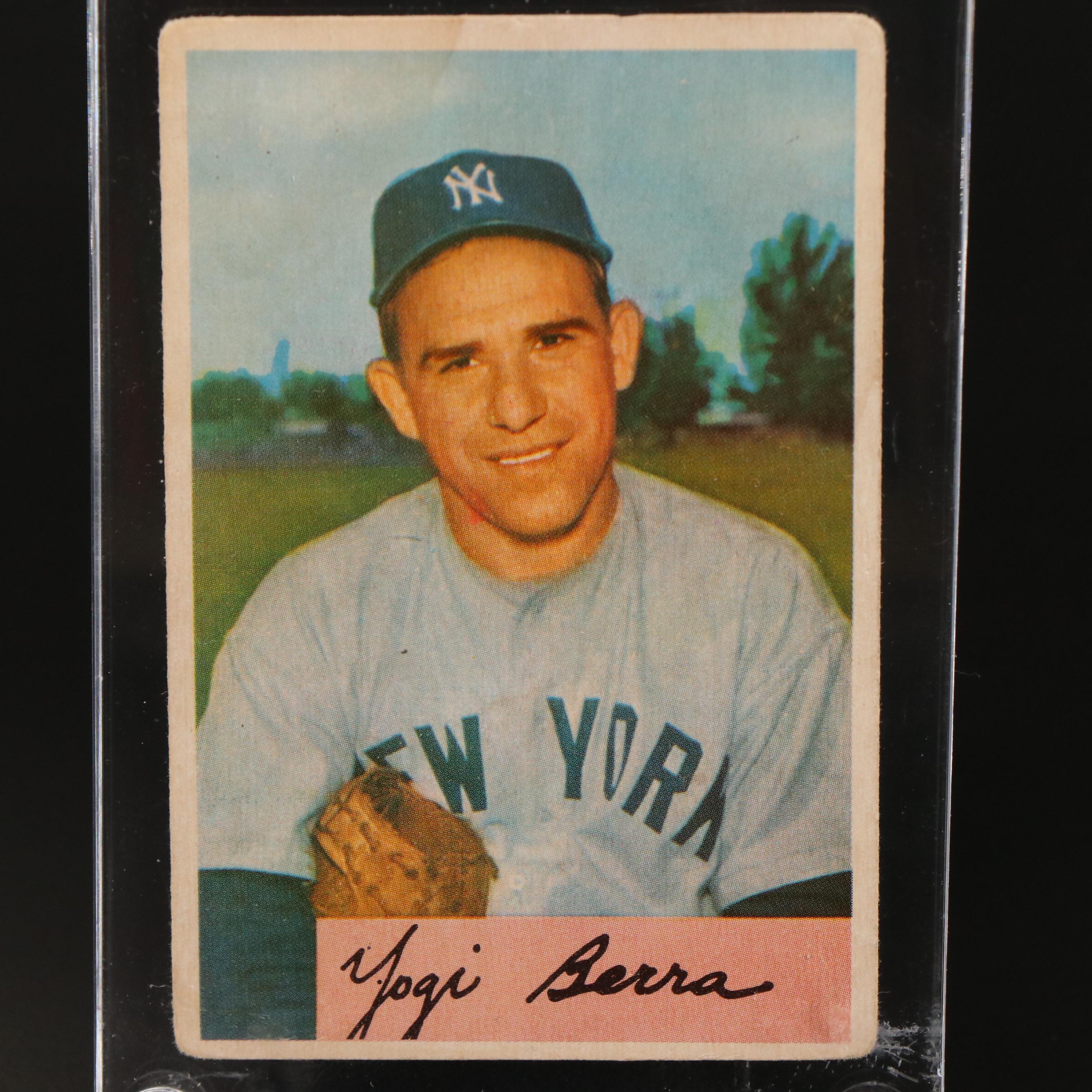 1954 Bowman Yogi Berra New York Yankees Baseball Card