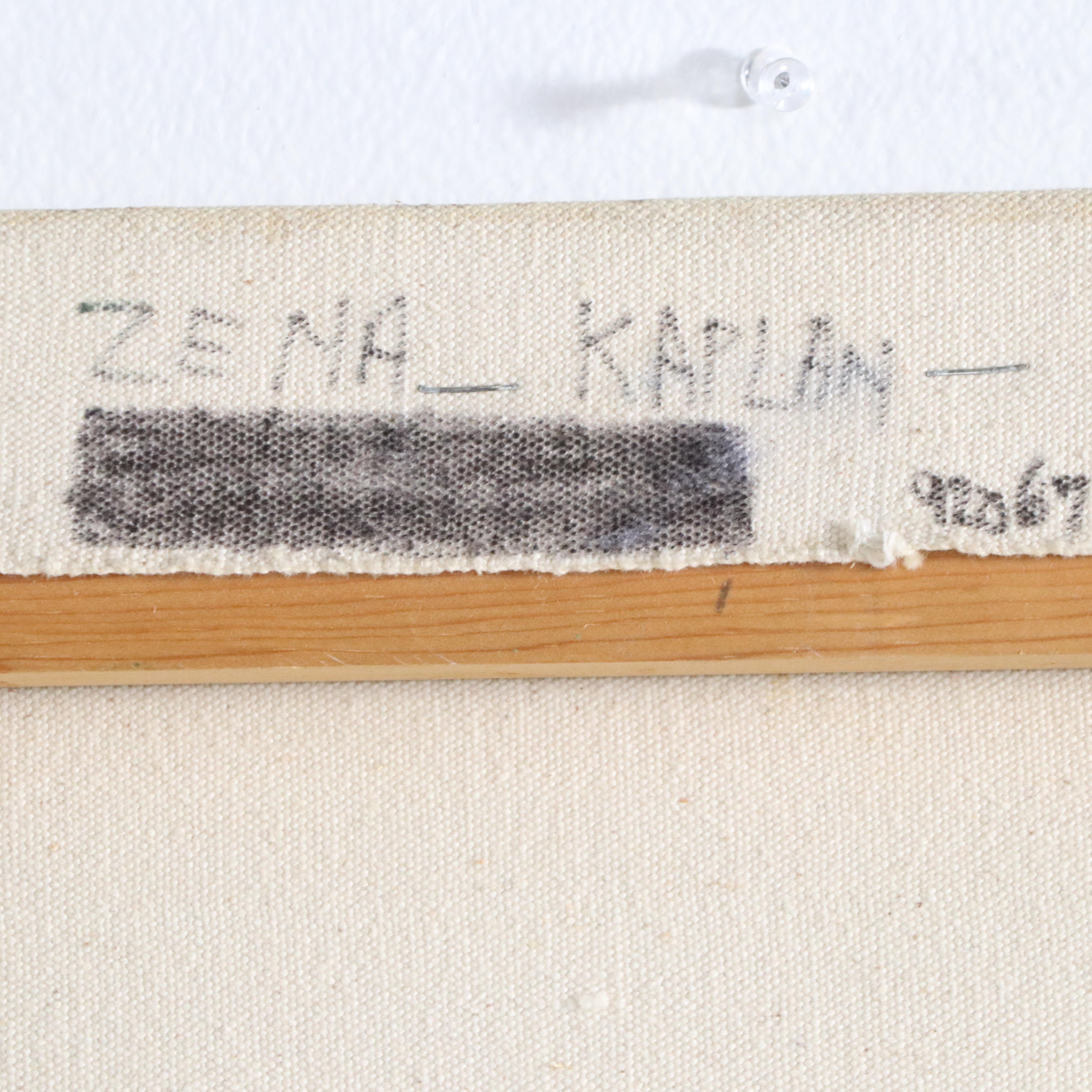 Zena Kaplan Large-Scale Abstract Landscape Acrylic Painting "The Island"