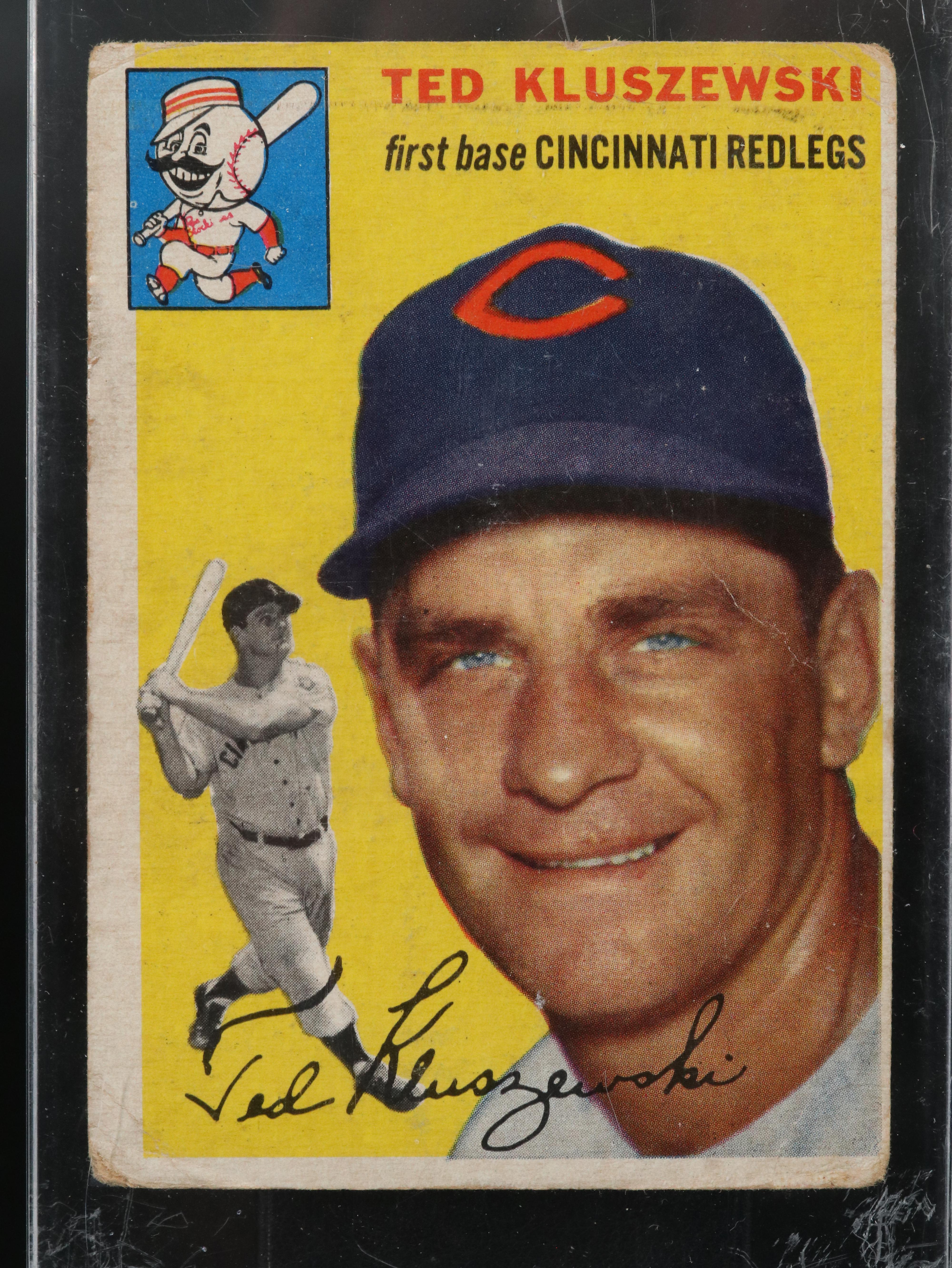 1954 Topps Ted Kluszewski Cincinnati Reds Baseball Card