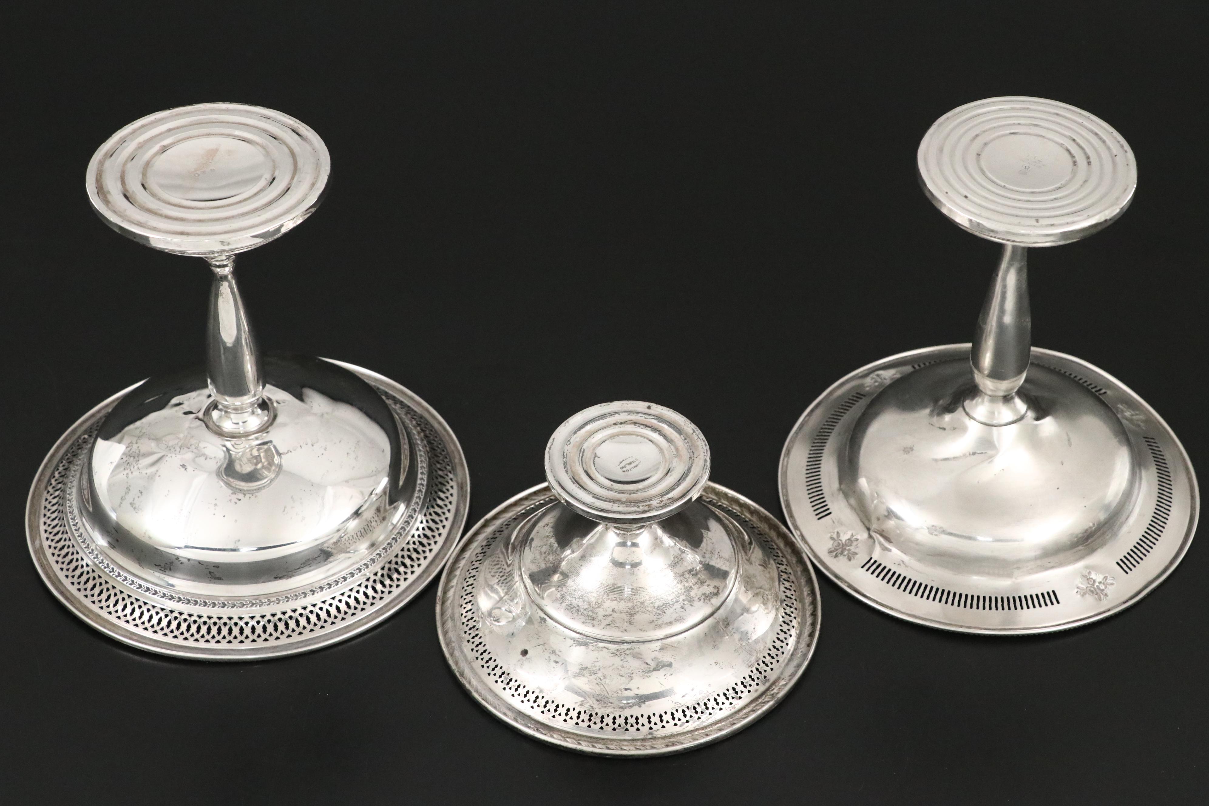 Hamilton with Other Weighted Sterling Compotes and Table Accessories