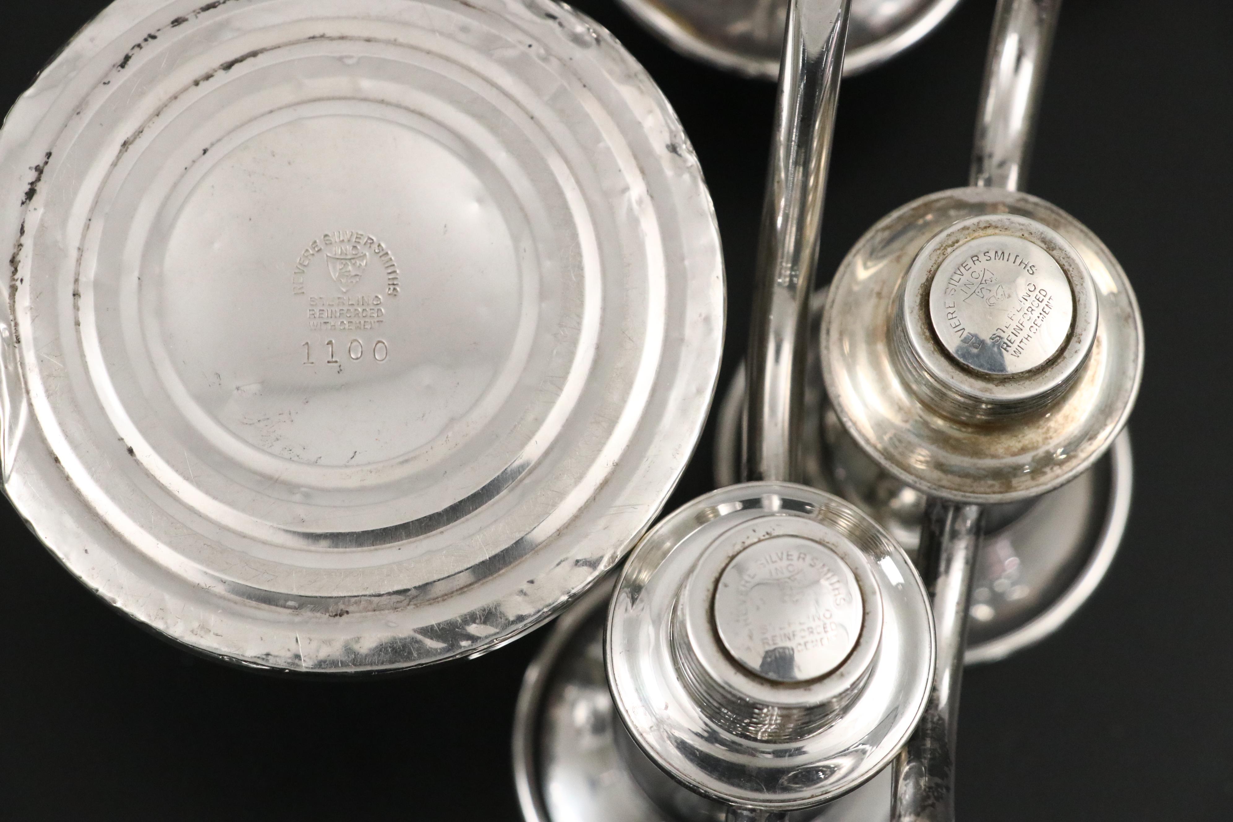 Hamilton with Other Weighted Sterling Compotes and Table Accessories