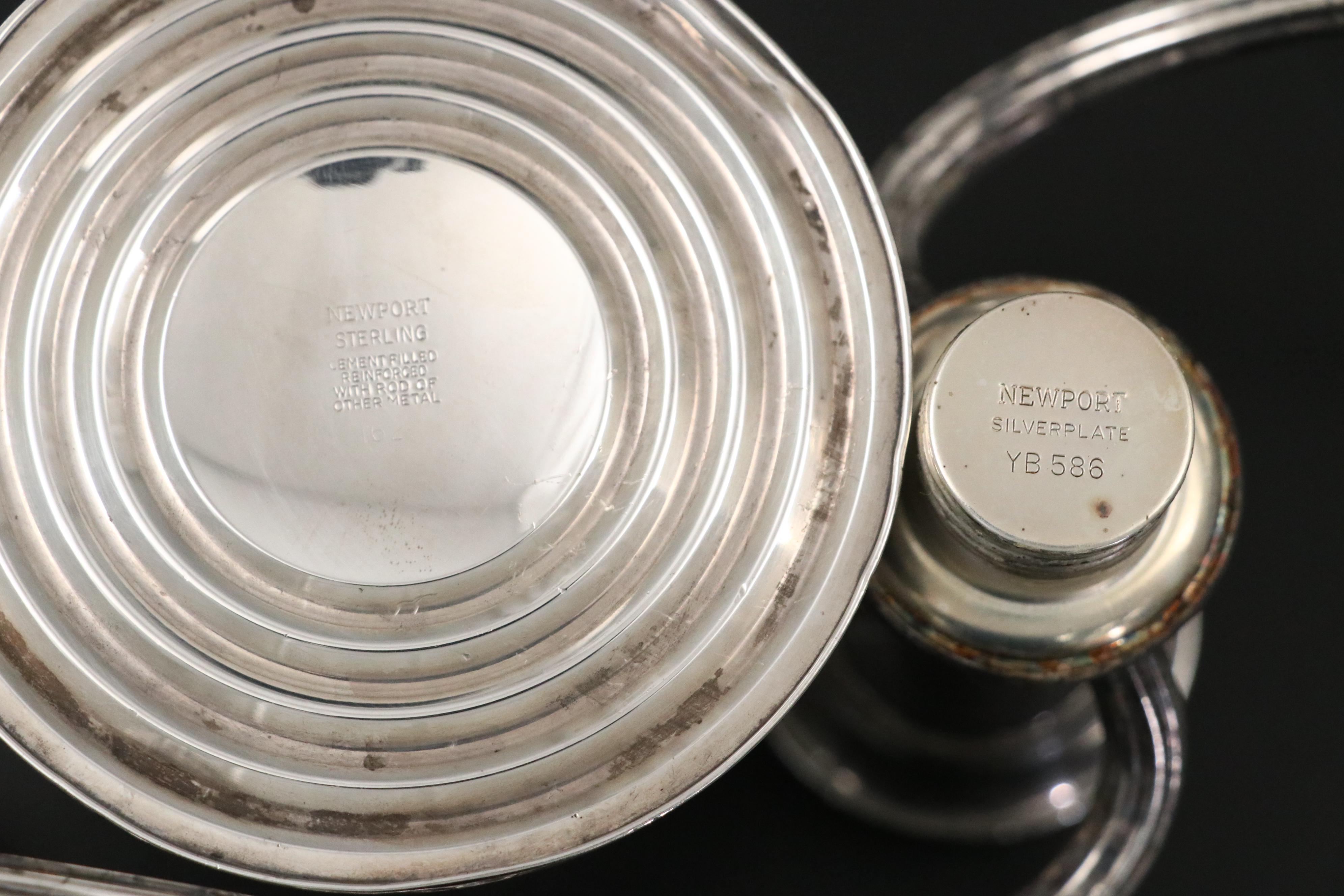 Hamilton with Other Weighted Sterling Compotes and Table Accessories