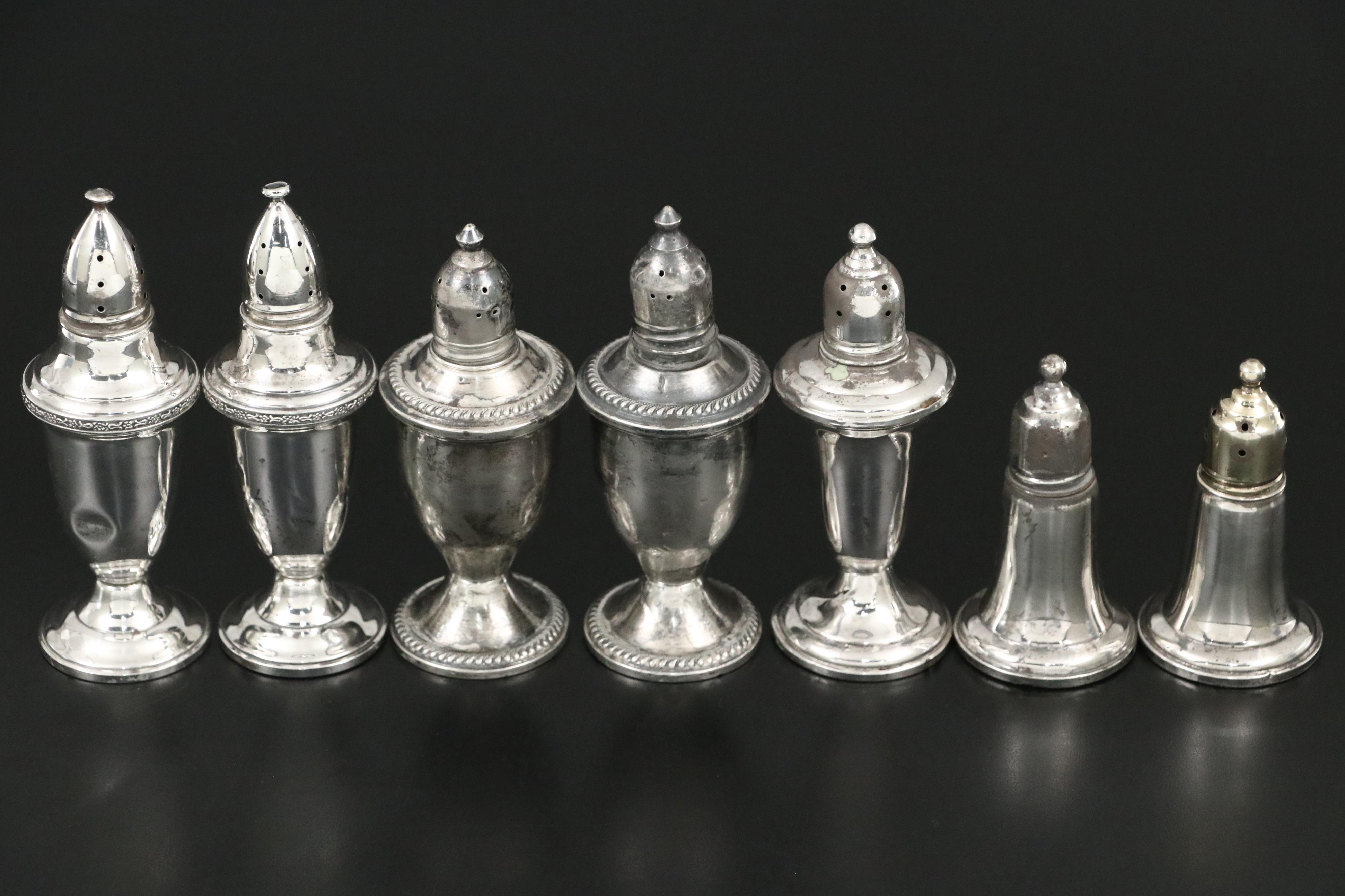 Hamilton with Other Weighted Sterling Compotes and Table Accessories