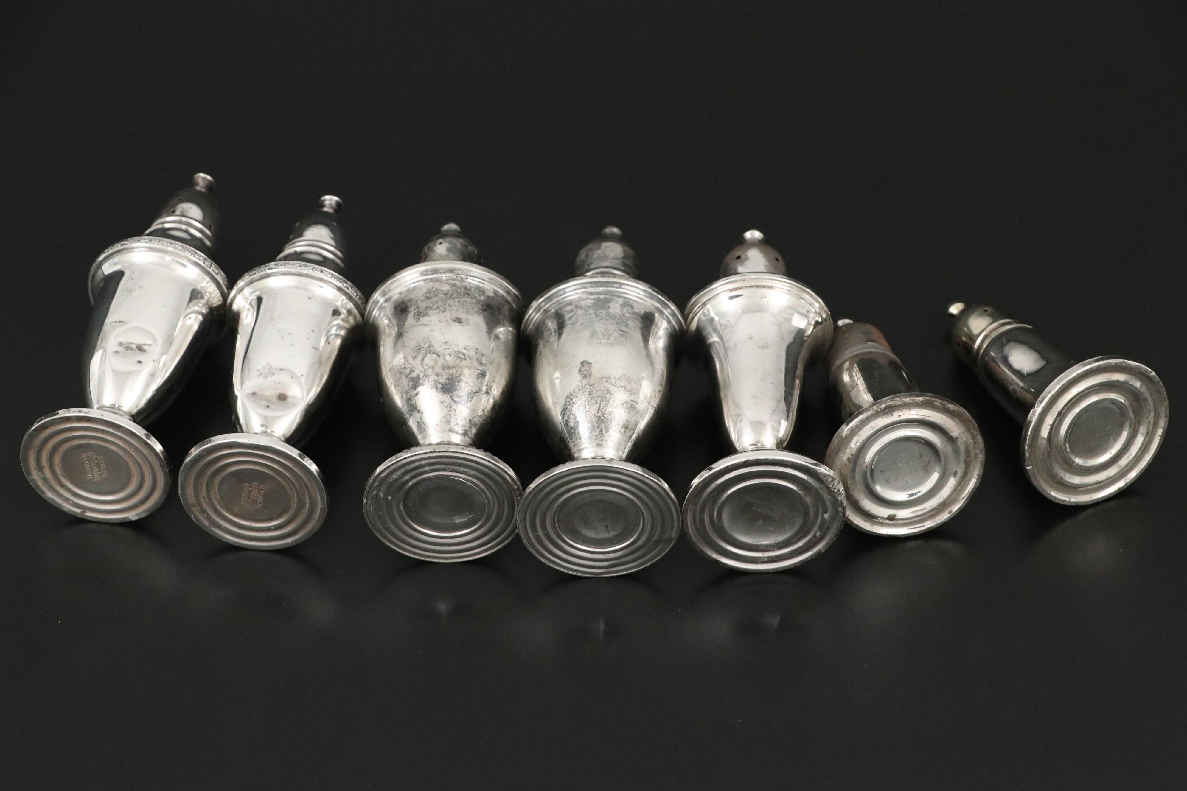 Hamilton with Other Weighted Sterling Compotes and Table Accessories