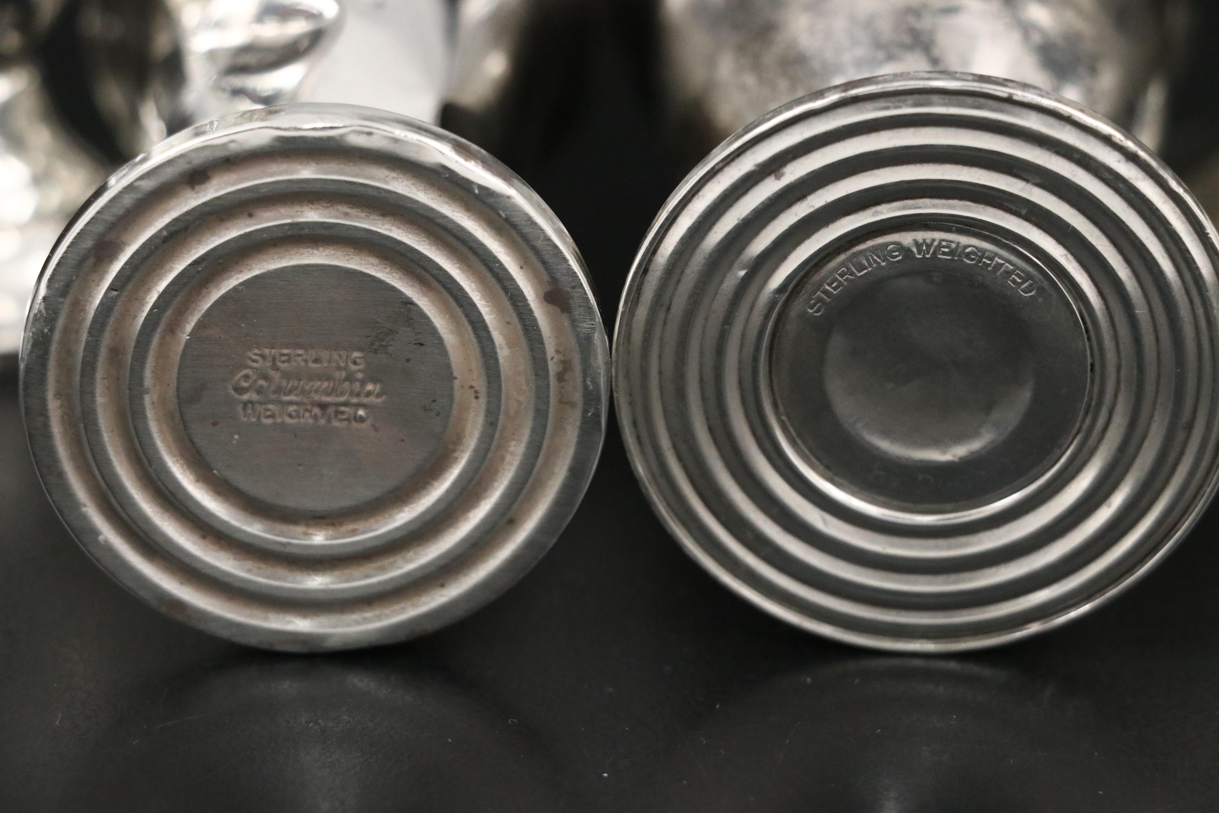 Hamilton with Other Weighted Sterling Compotes and Table Accessories