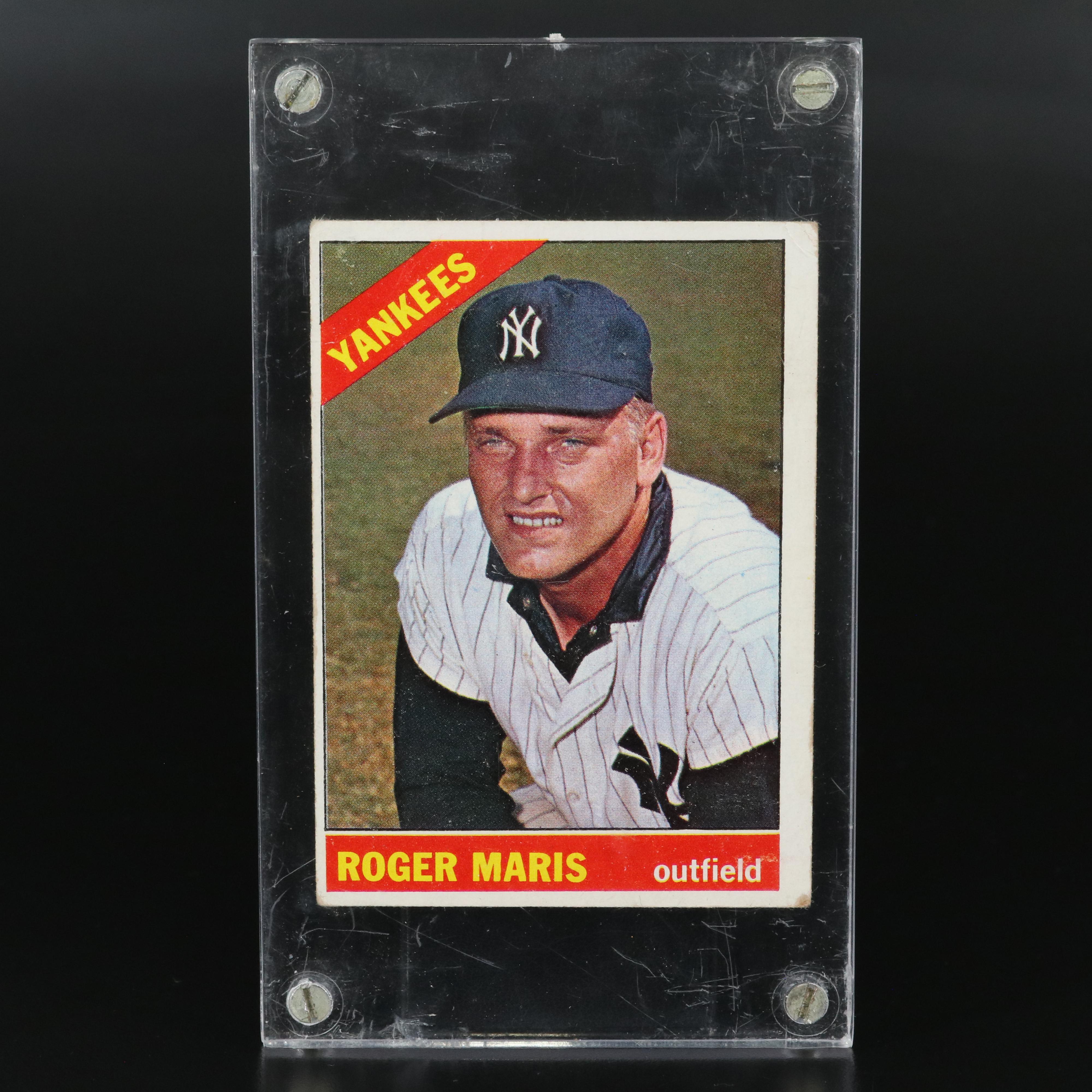 1966 Topps Roger Maris New York Yankees Baseball Card