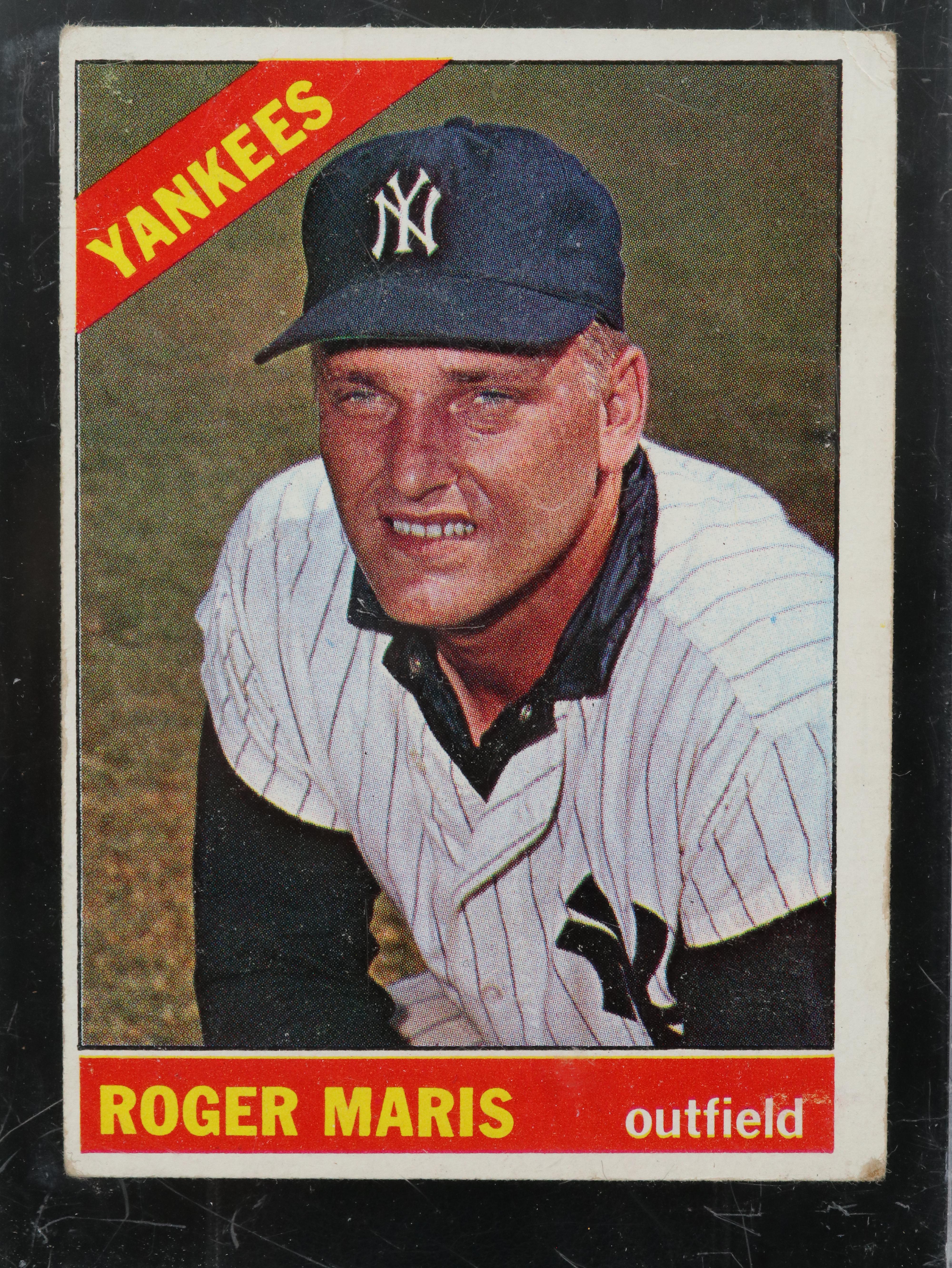 1966 Topps Roger Maris New York Yankees Baseball Card