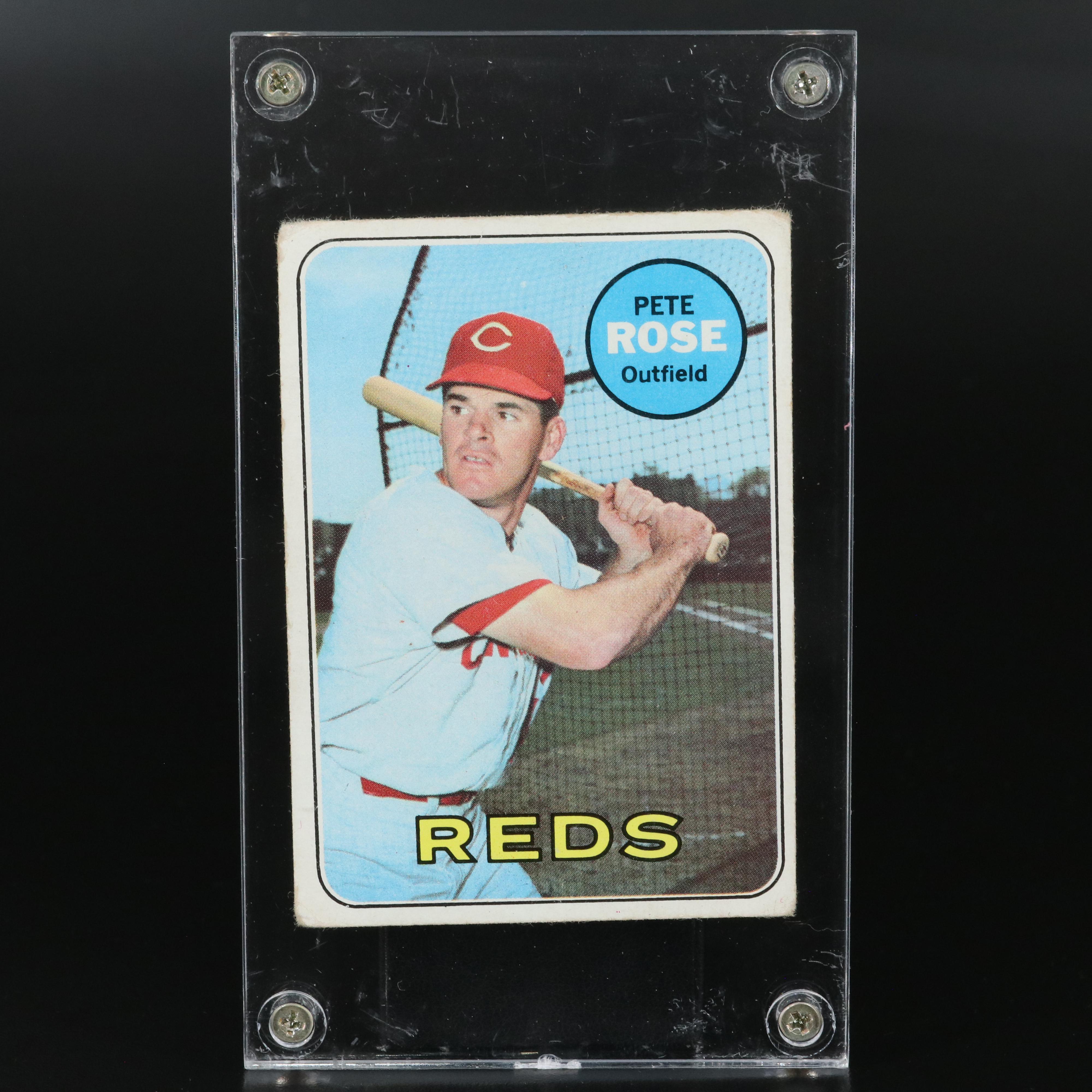 1969 Topps Pete Rose Cincinnati Reds Baseball Card