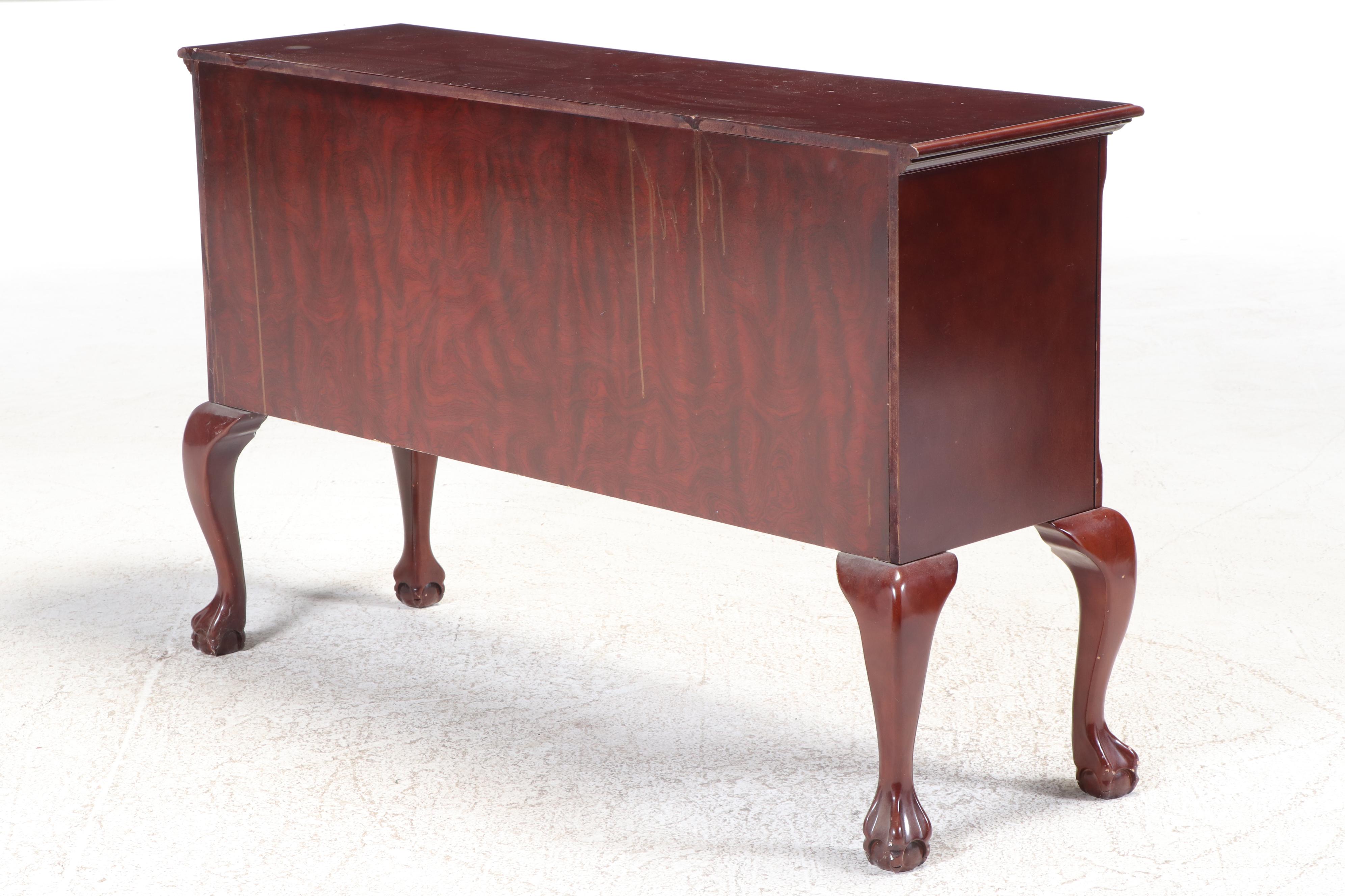 Chippendale Style Cherrywood-Stained Sideboard