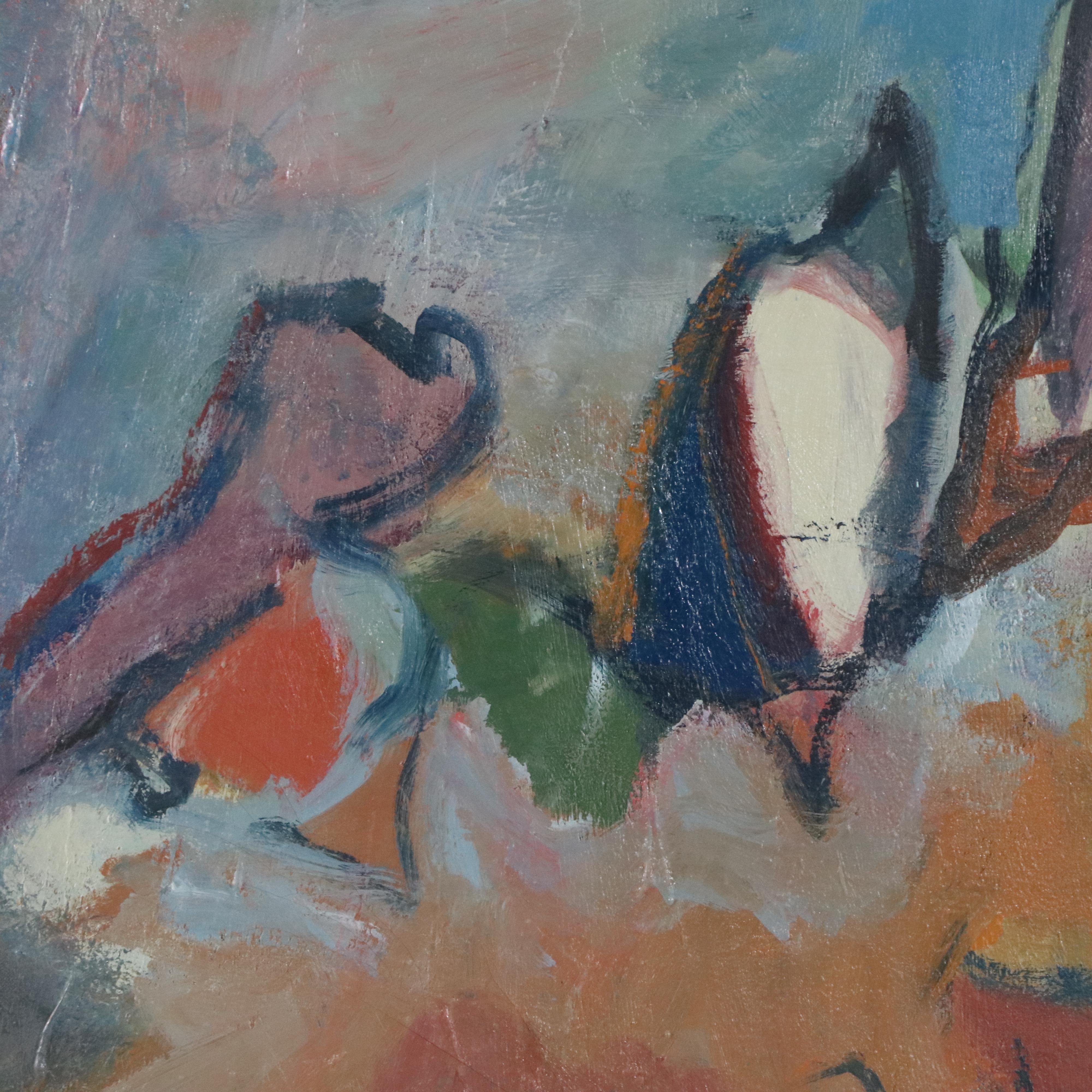 Zena Kaplan Large-Scale Abstract Landscape Acrylic Painting