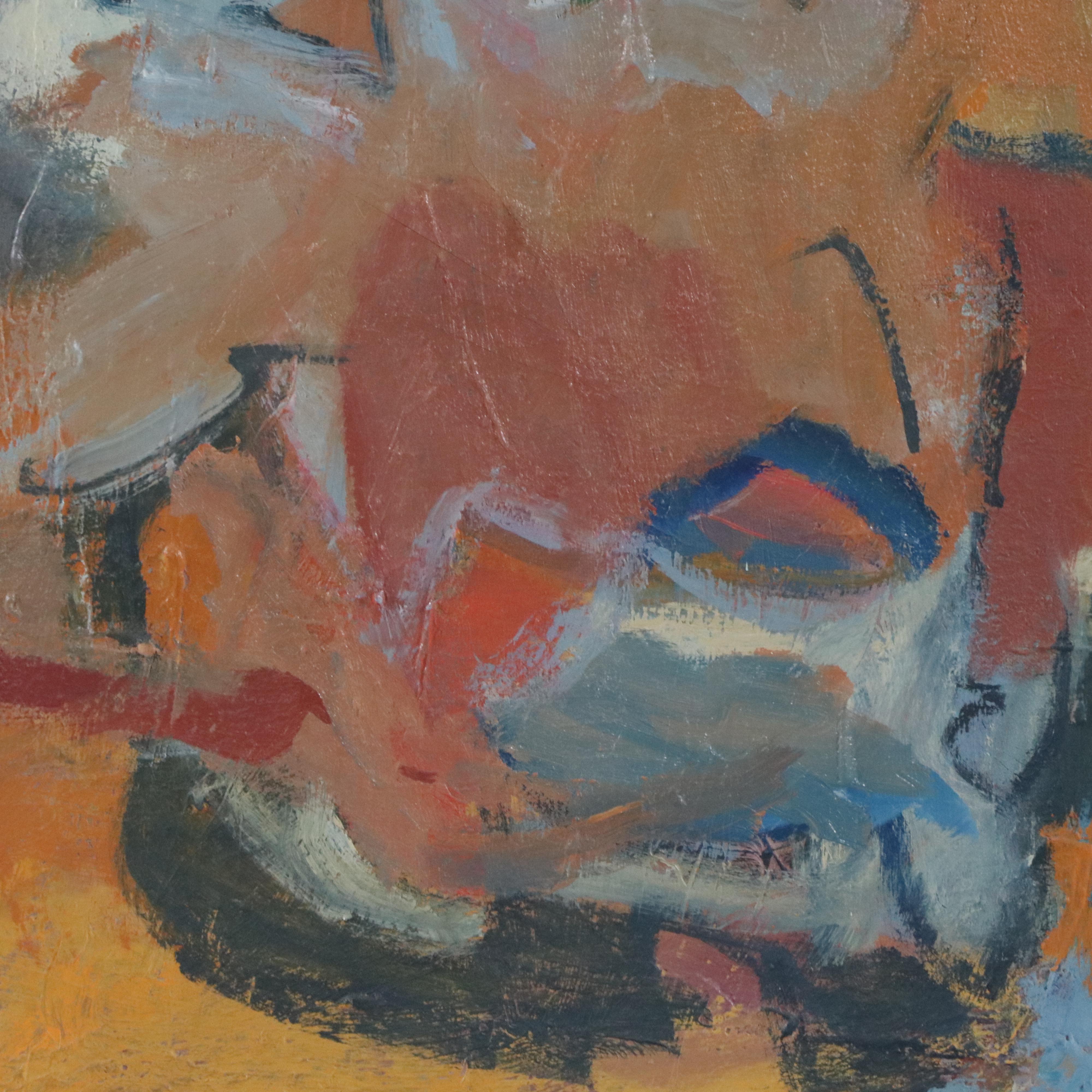 Zena Kaplan Large-Scale Abstract Landscape Acrylic Painting