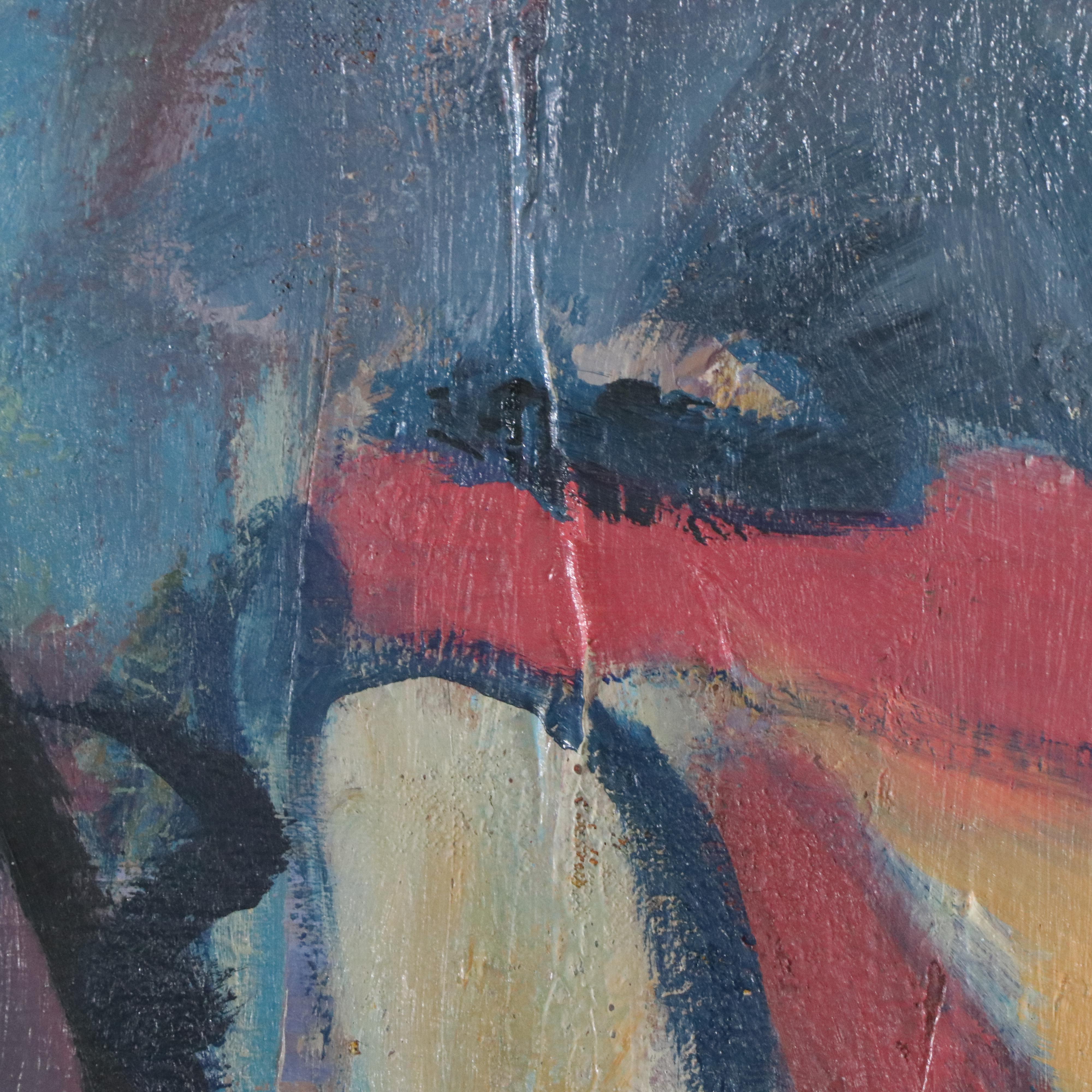 Zena Kaplan Large-Scale Abstract Landscape Acrylic Painting