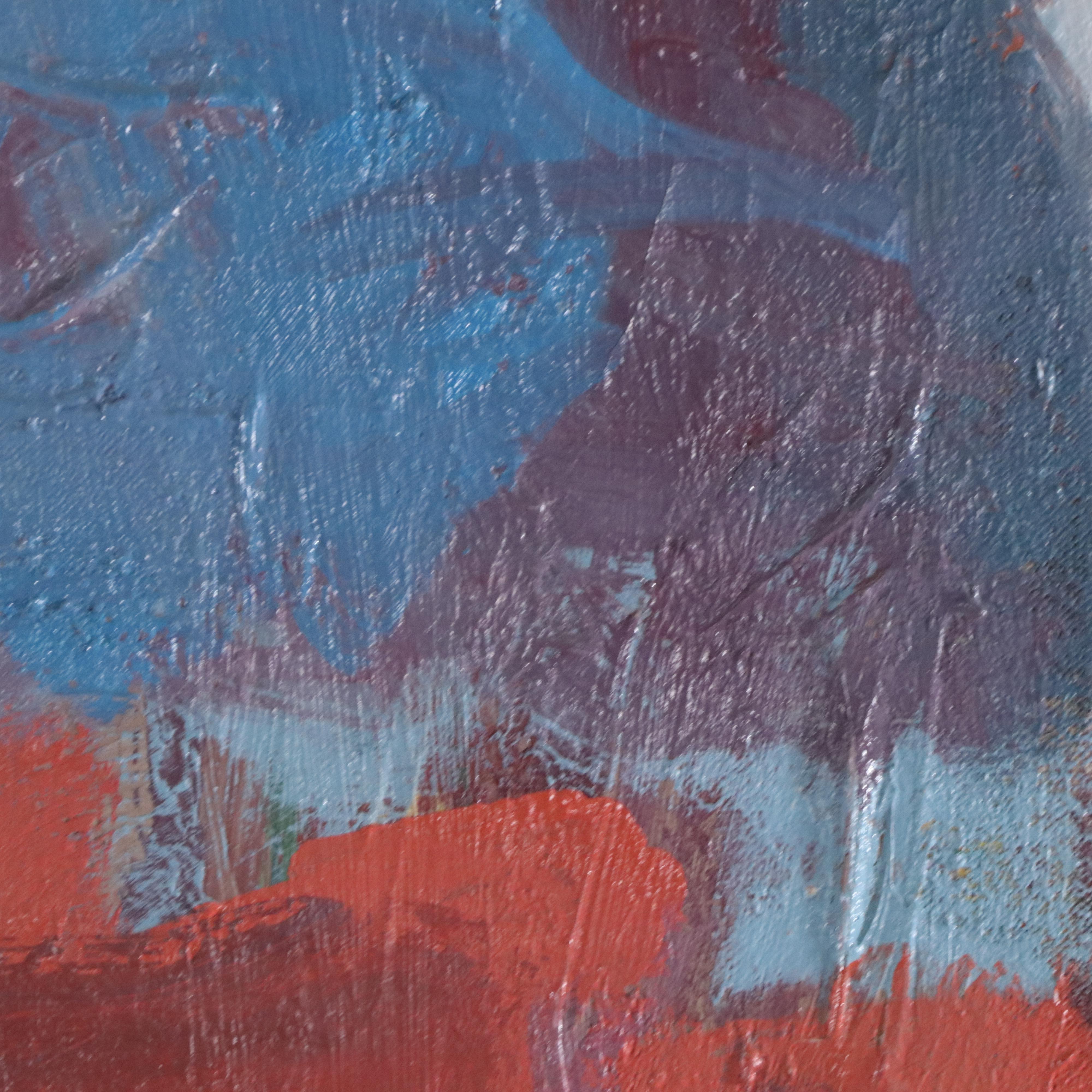 Zena Kaplan Large-Scale Abstract Landscape Acrylic Painting