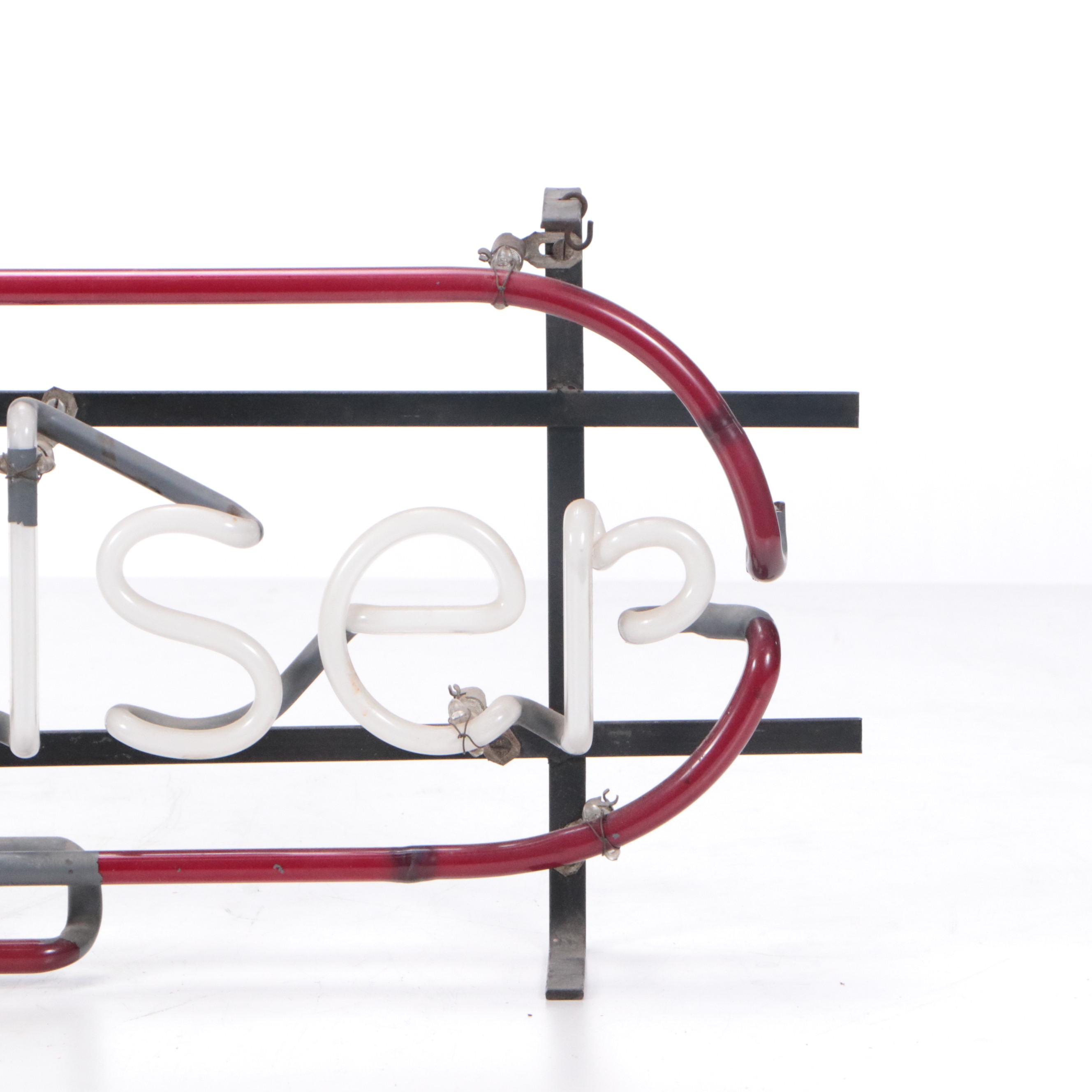 Budweiser Beer Neon  Advertising Sign, Vintage