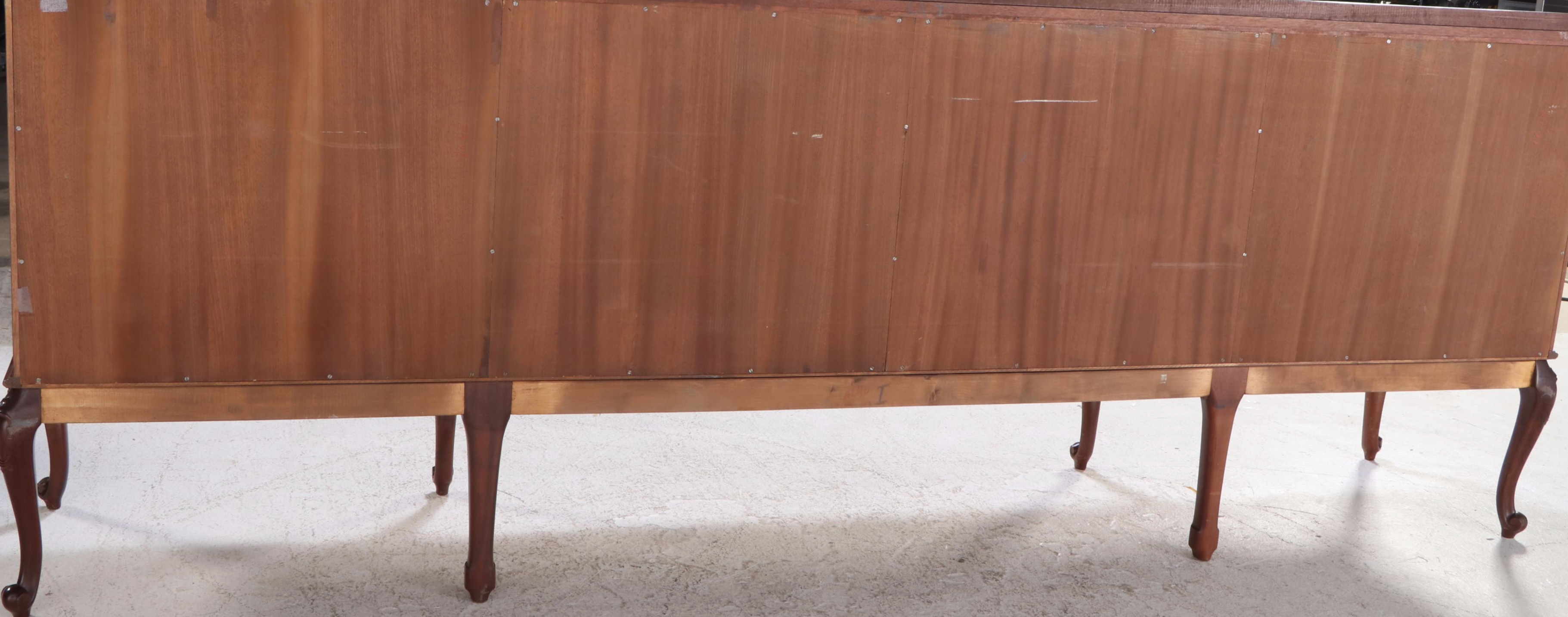 Uyttenhove Belgian Rococo Style Mixed Wood Sideboard, Mid to Late 20th Century