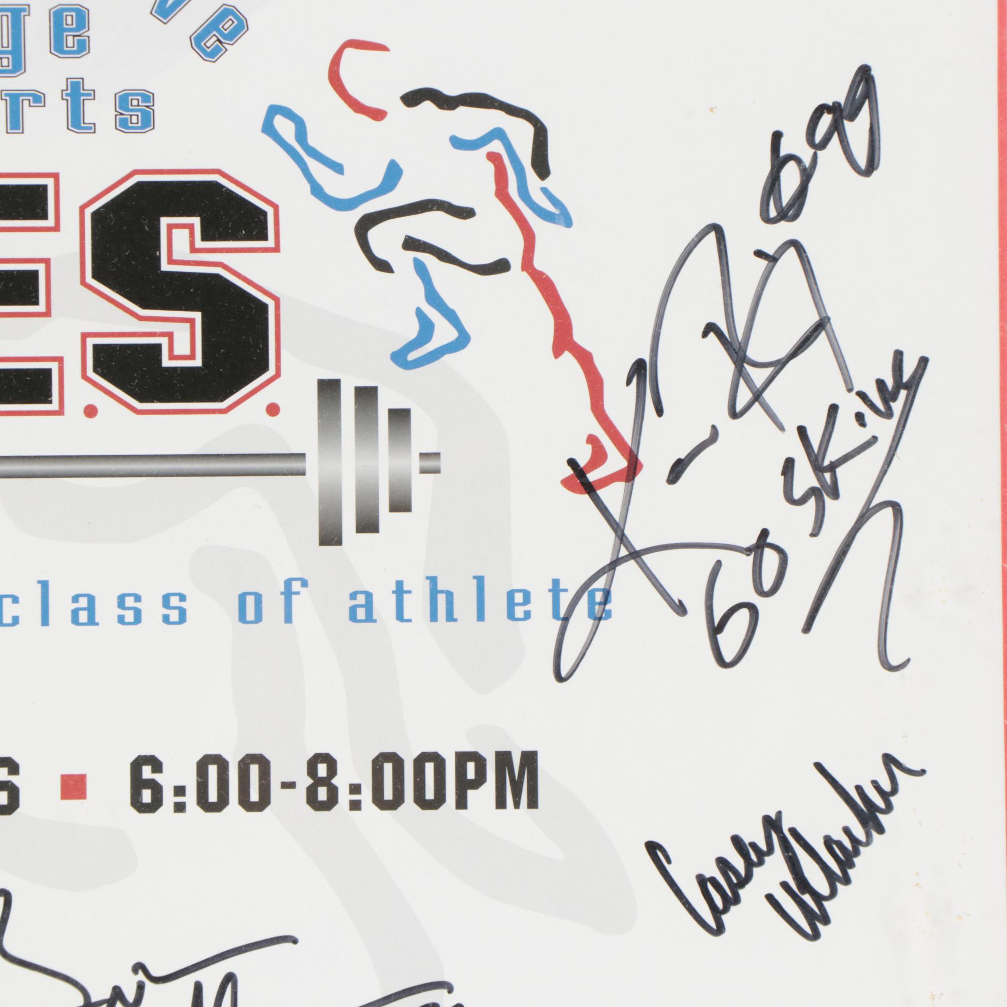 CES "Night of Champions" Poster Signed by Brian Urlacher and More
