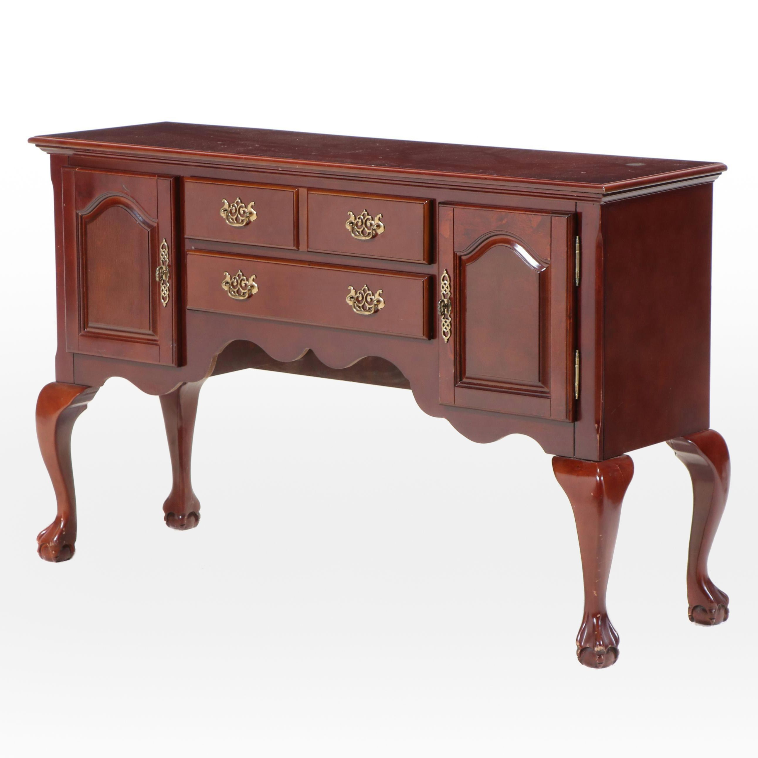 Chippendale Style Cherrywood-Stained Sideboard