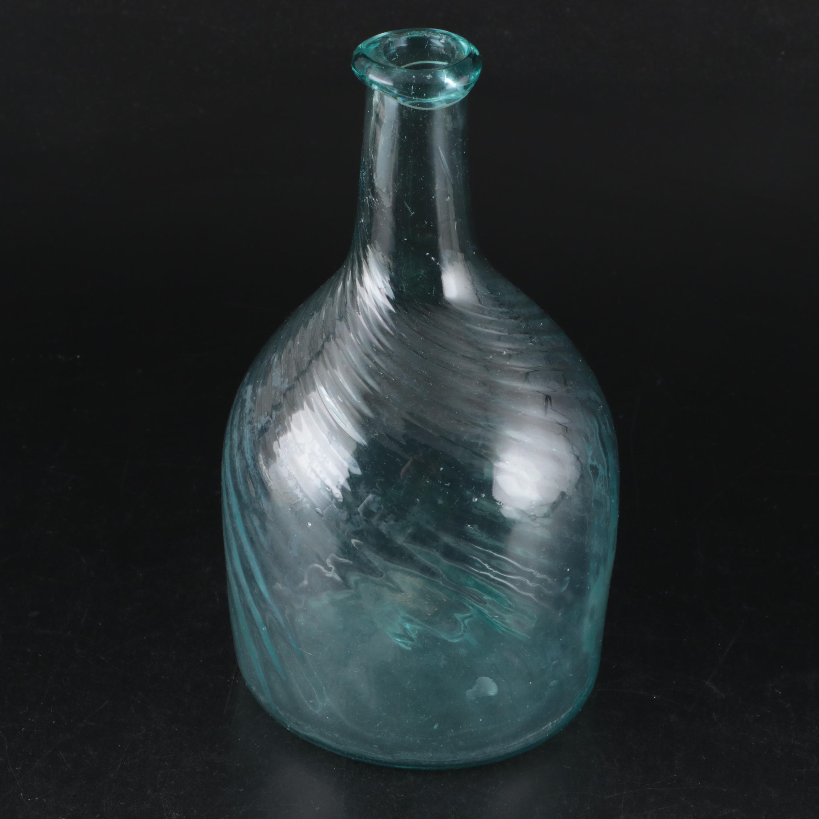 Kentucky Glass Works Co. and Other Blue Glass Bottles, Late 19th/Early 20th C.