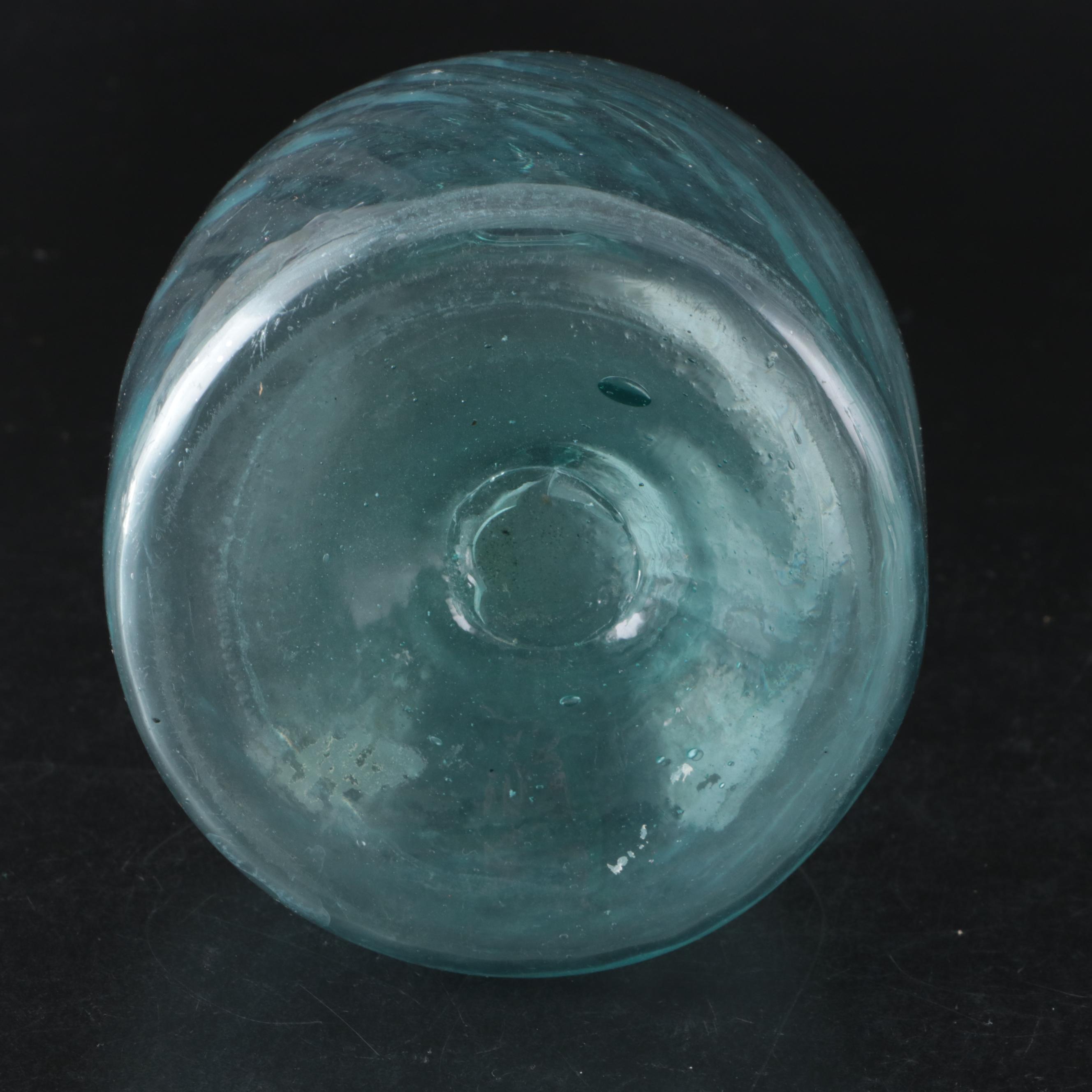 Kentucky Glass Works Co. and Other Blue Glass Bottles, Late 19th/Early 20th C.