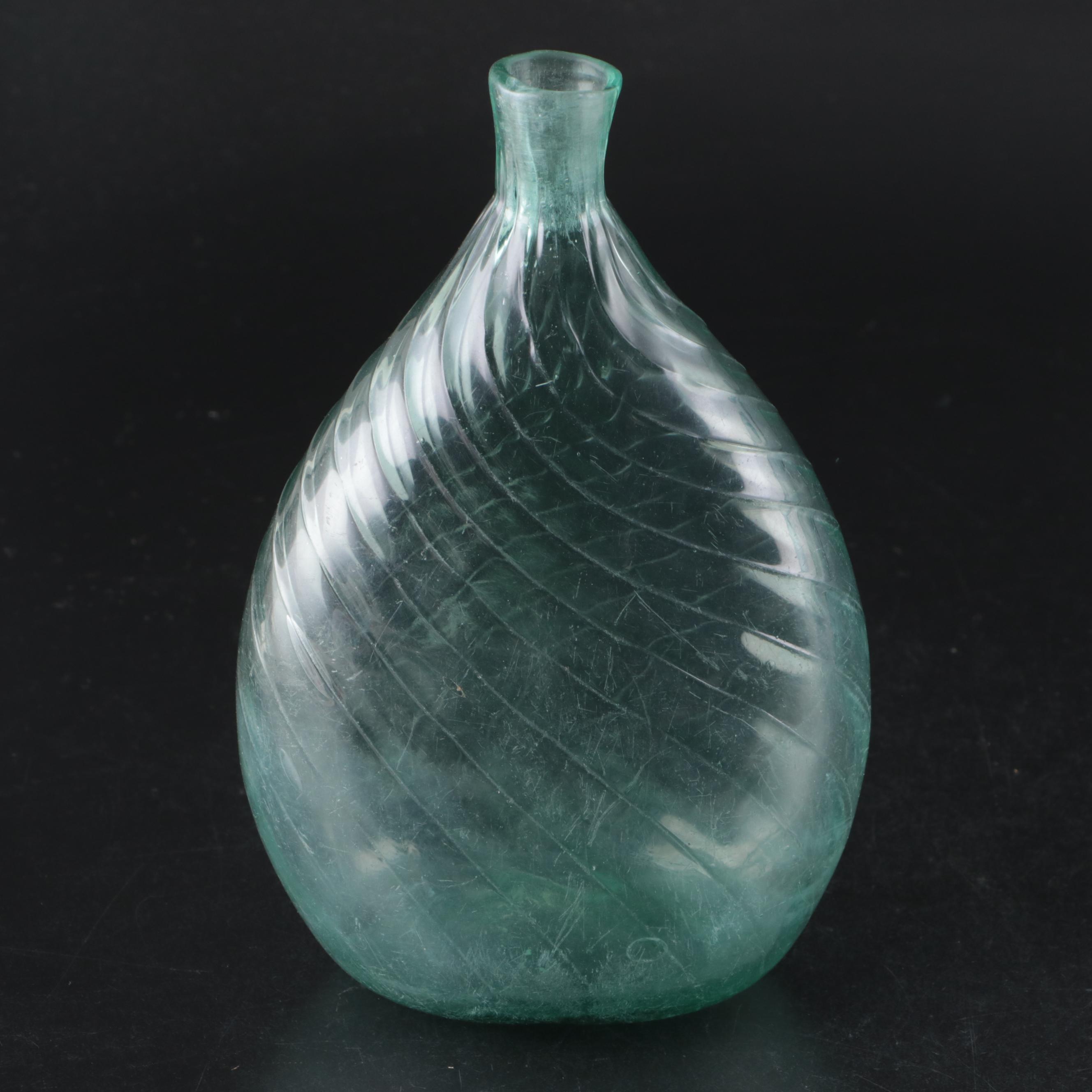 Kentucky Glass Works Co. and Other Blue Glass Bottles, Late 19th/Early 20th C.