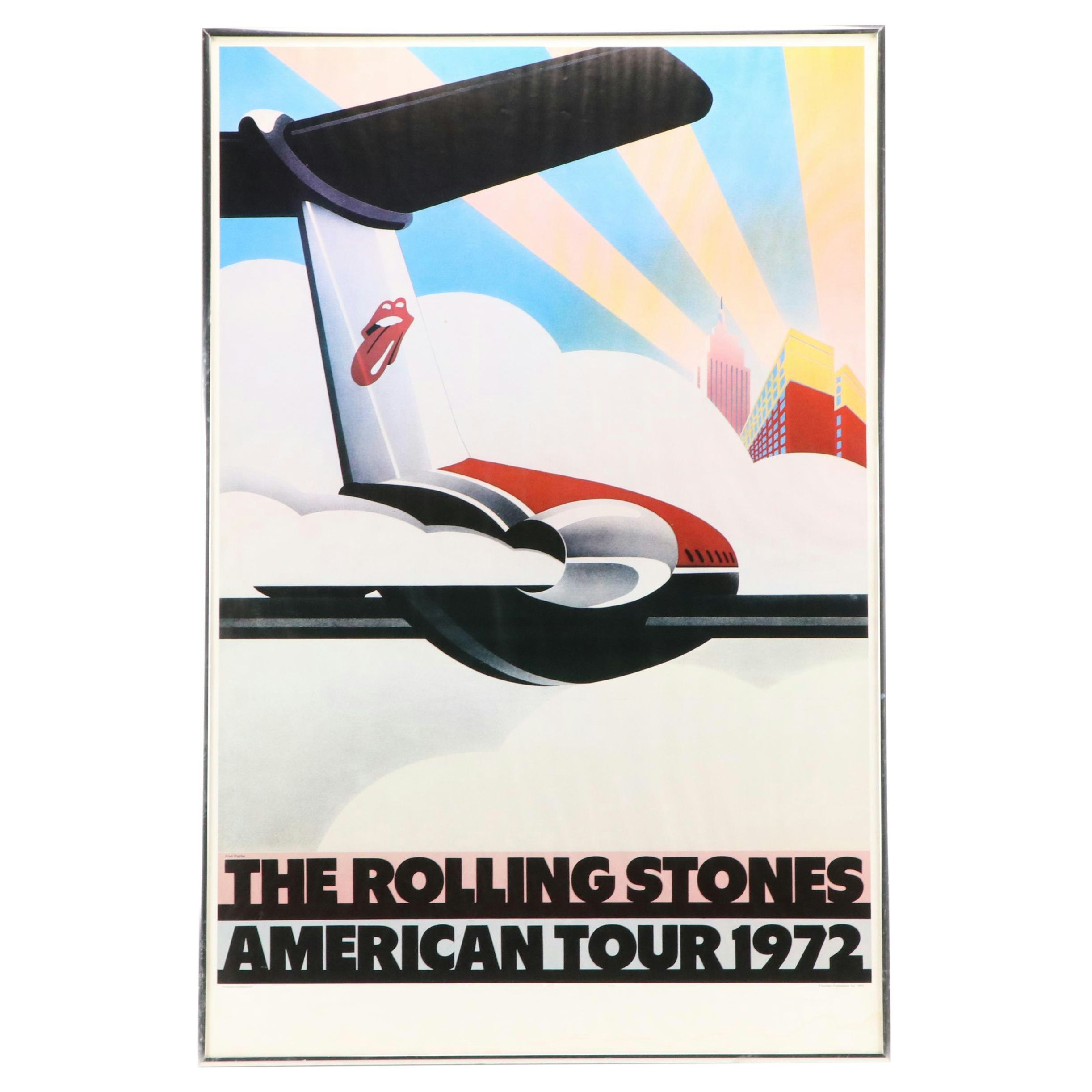 The Rolling Stones Offset Lithograph Poster "American Tour 1972"