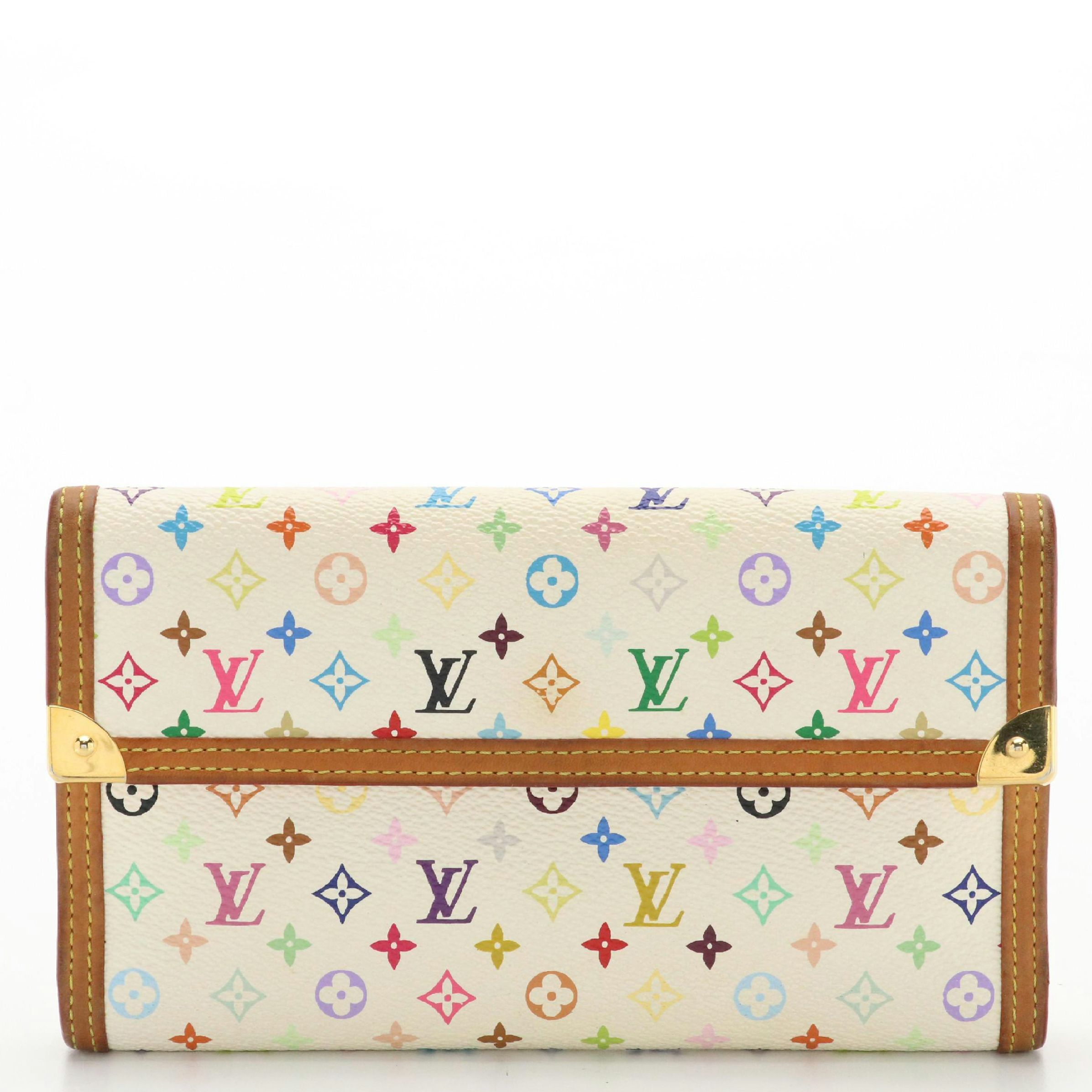 Louis Vuitton Multicolor Monogram and Leather Porte-Trésor International Wallet