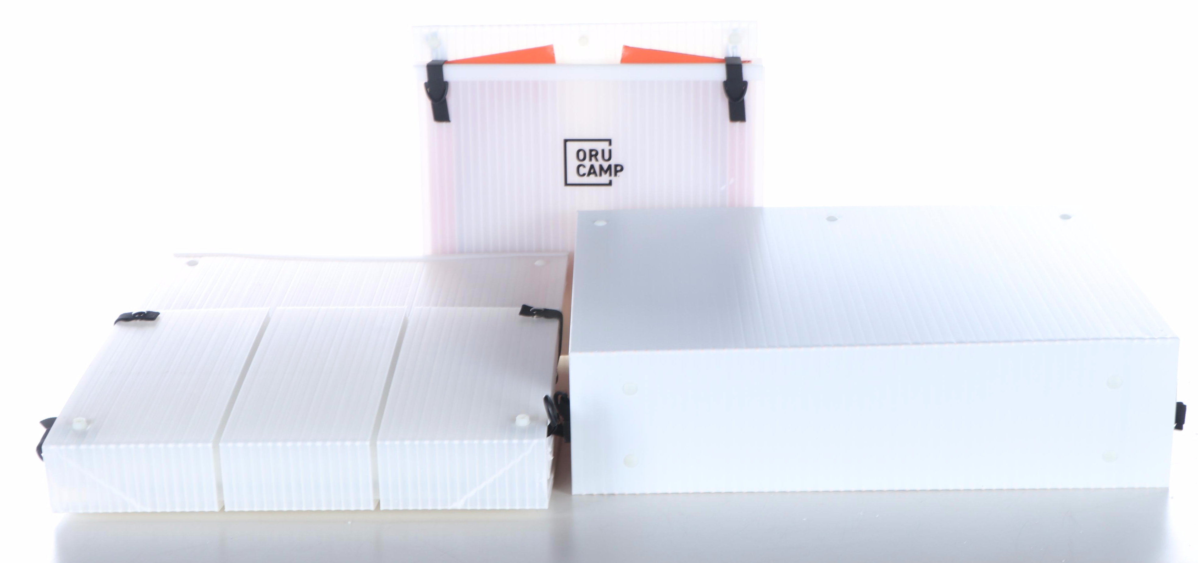 Oru Kayak Camp Clip Cube, Pop Lounge and Switch Table