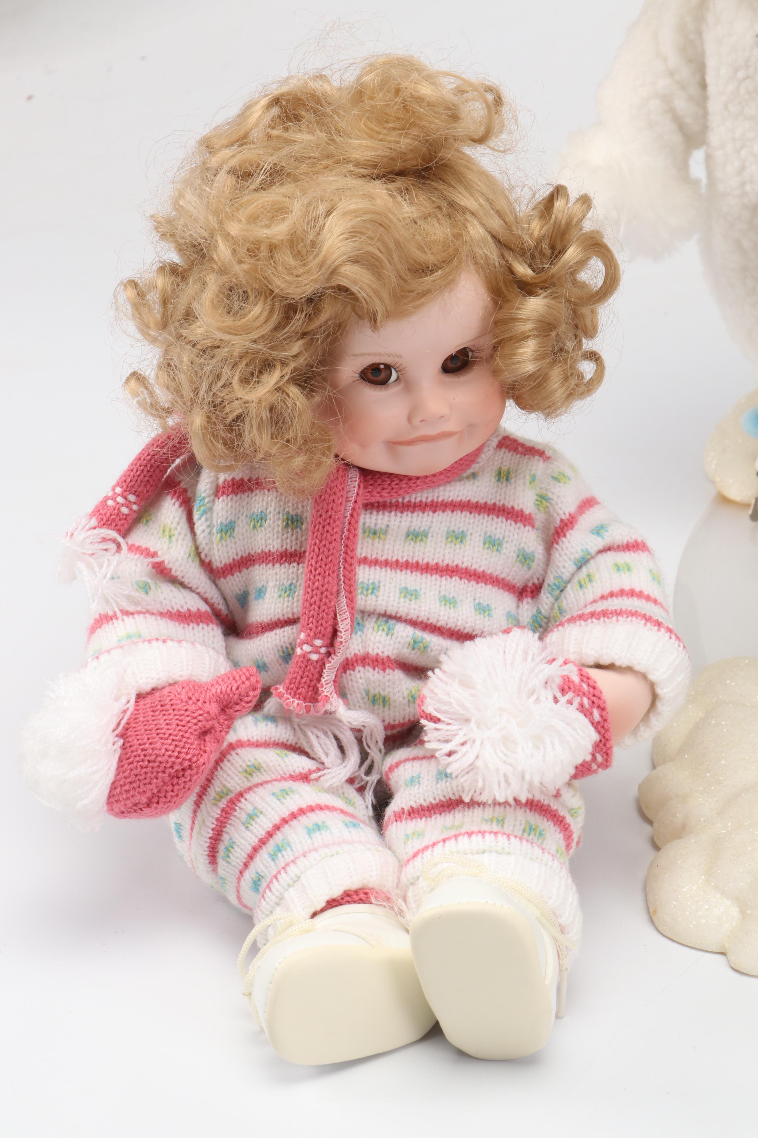 The Ashton Drake Snow Babies Follow the Leader and Other Dolls, 1990s