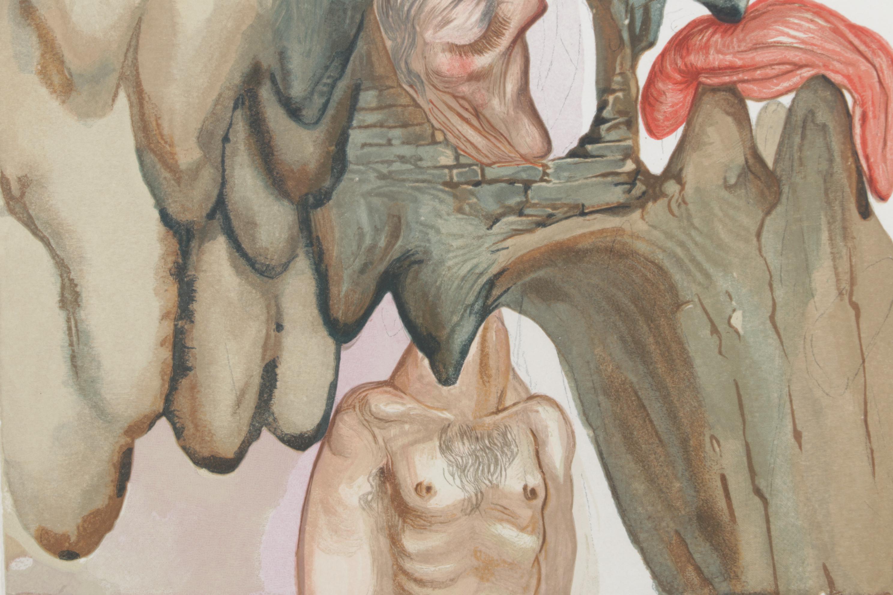 Salvador Dalí Wood Engraving "Les Prevaricateurs," 1960 - 1964