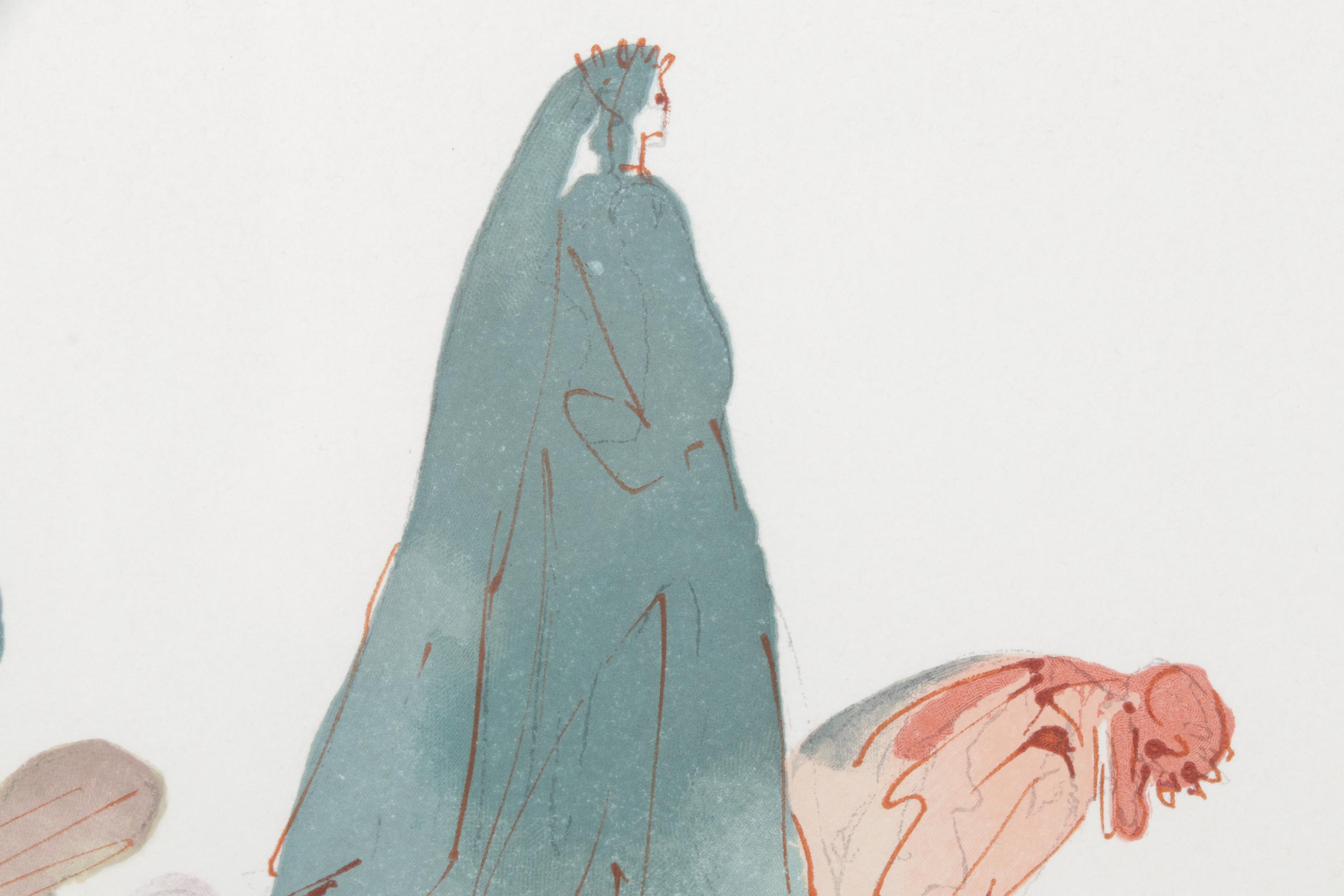 Salvador Dalí Wood Engraving "Les Prevaricateurs," 1960 - 1964