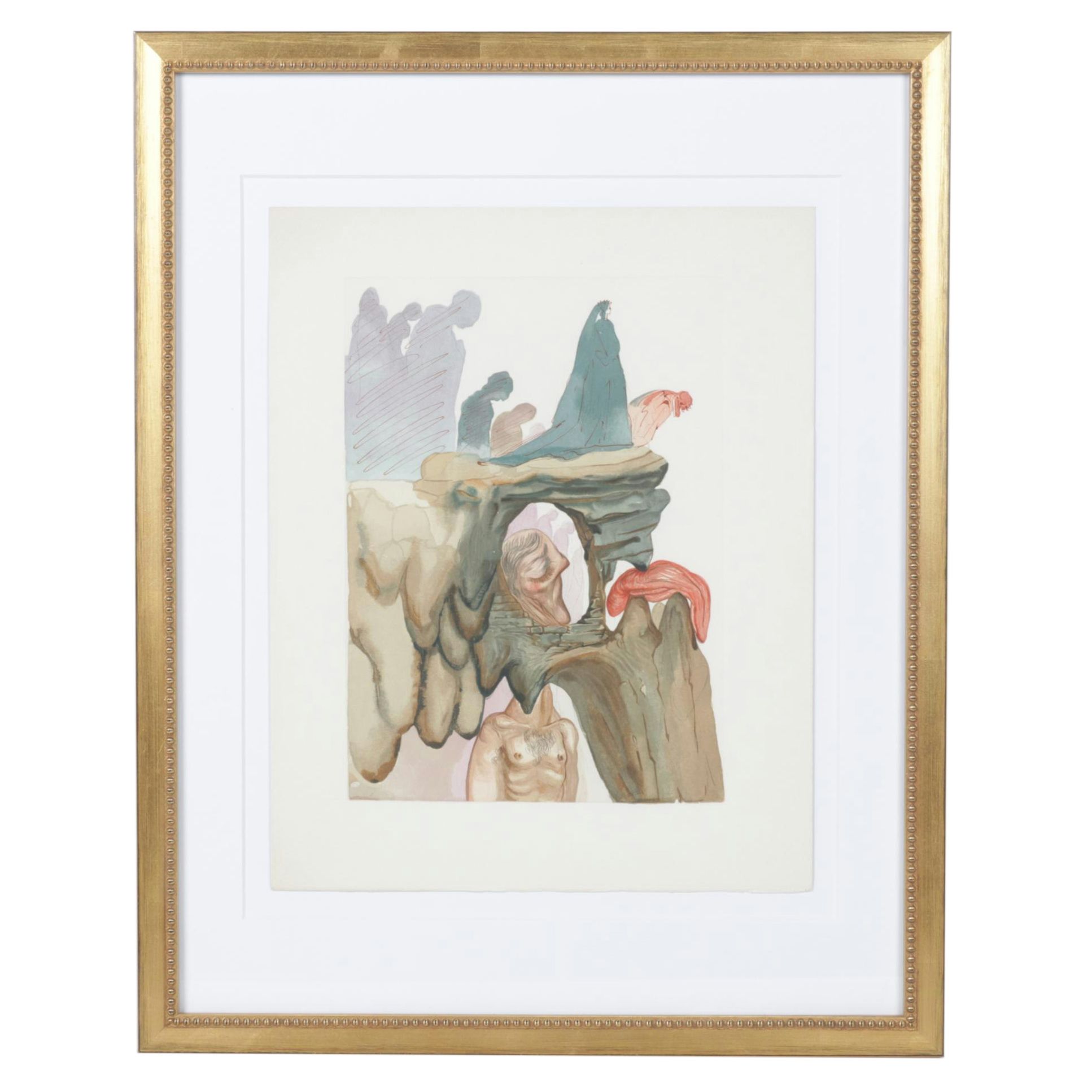 Salvador Dalí Wood Engraving "Les Prevaricateurs," 1960 - 1964