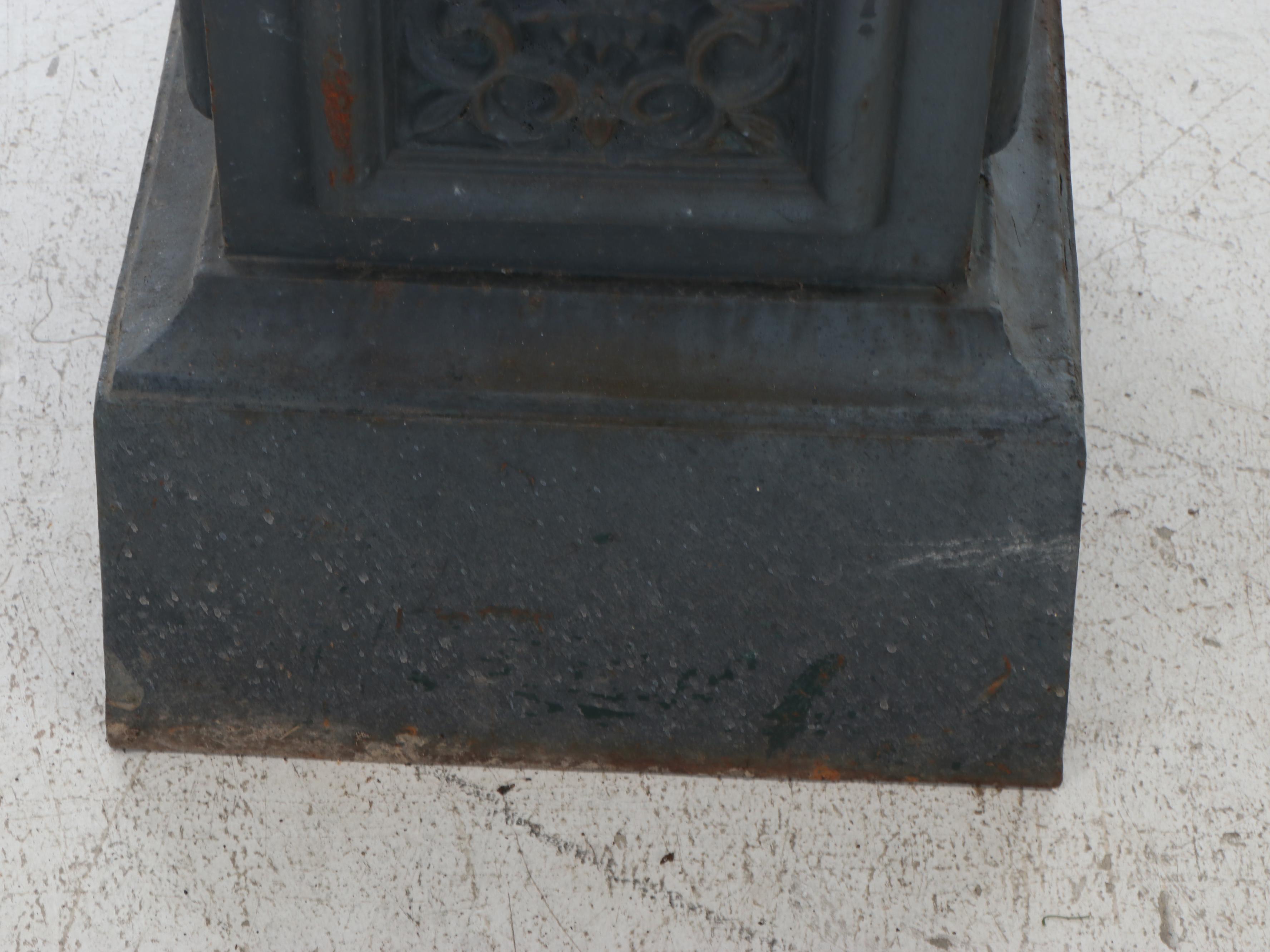 Baroque Revival Iron Cherub and Goat Garden Urns, Late 19th/Early 20th Century