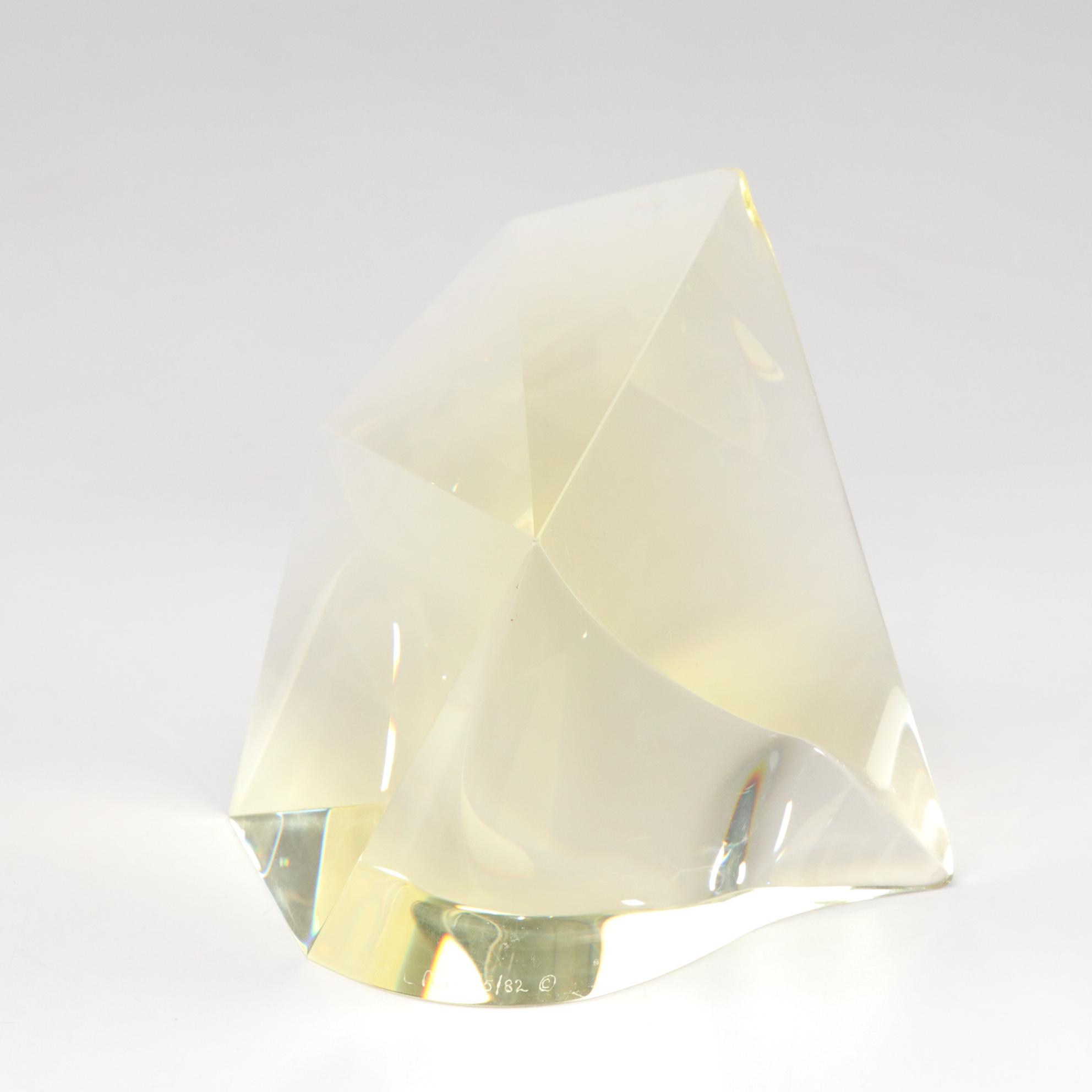 Christopher Ries Optic Glass Sculpture, 1982