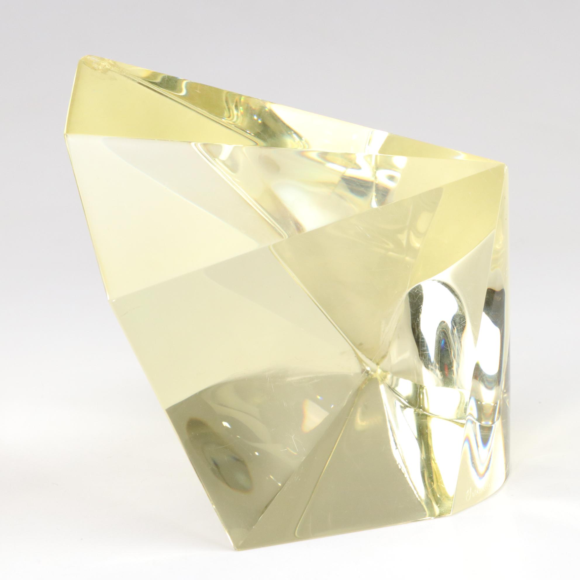 Christopher Ries Optic Glass Sculpture, 1982