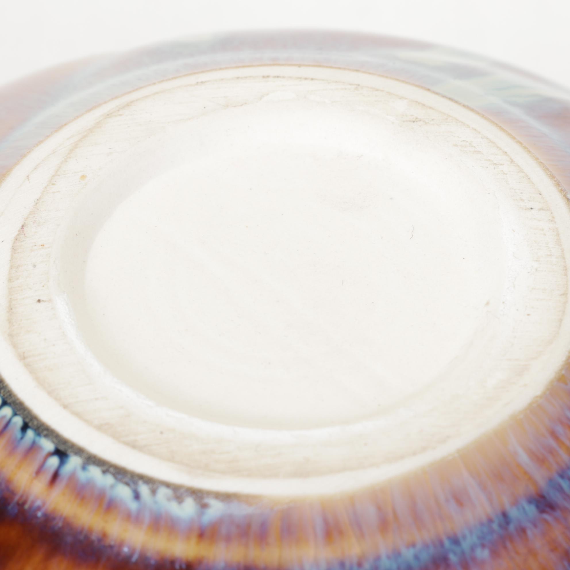 Bill Campbell Style Wheel-Thrown Swirl Drip Glaze Cookie Jar