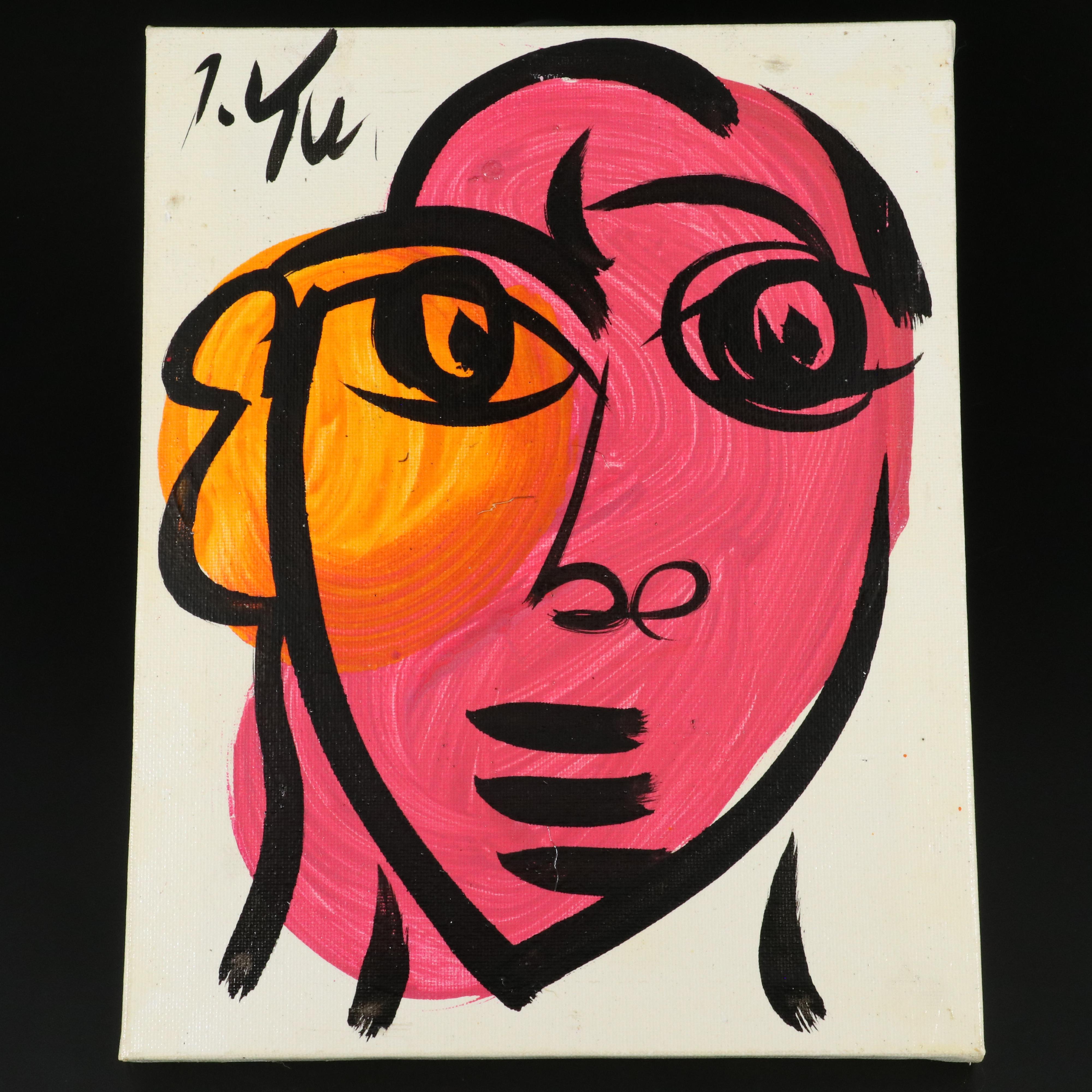 Peter Robert Keil Stylized Acrylic Portrait