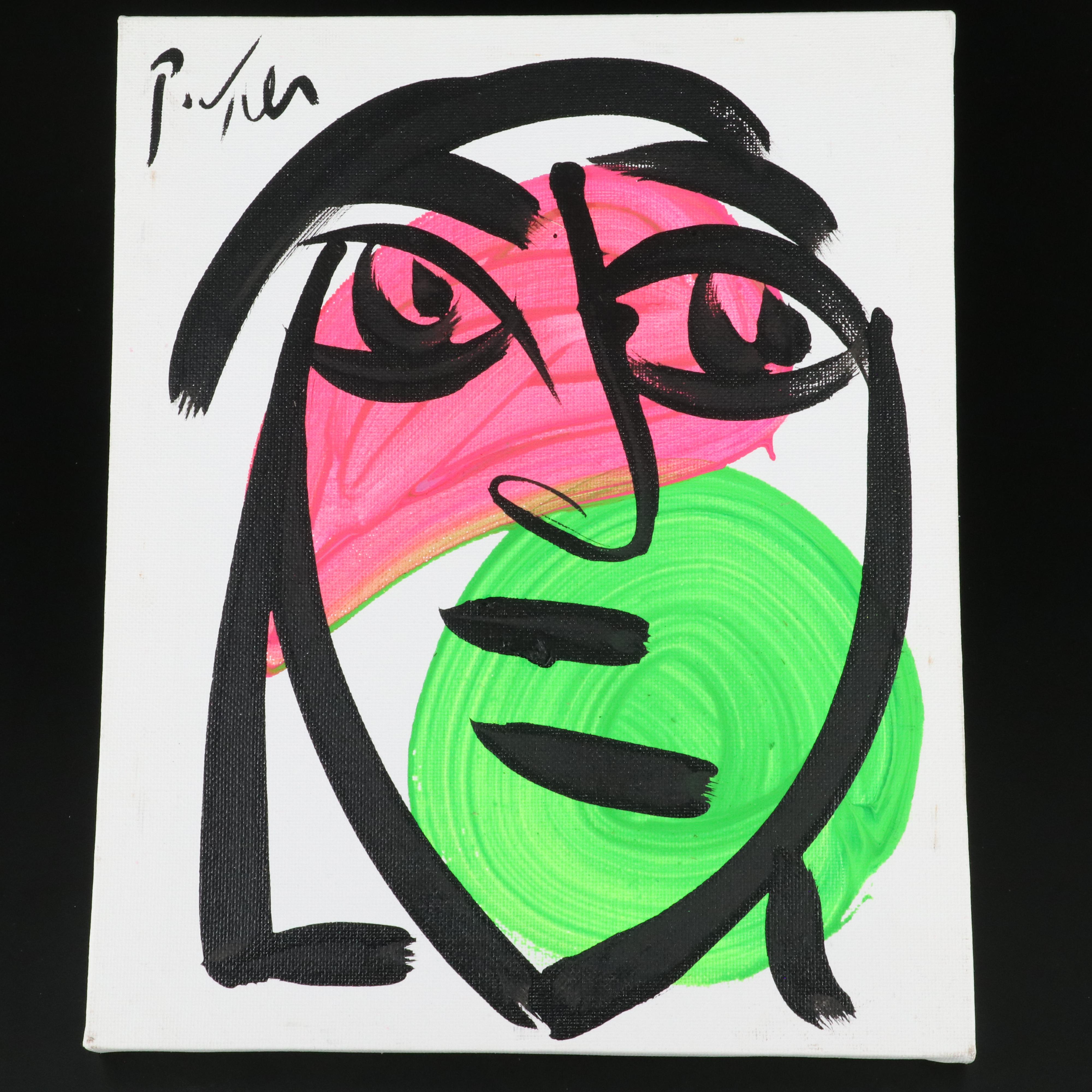 Peter Robert Keil Stylized Acrylic Portrait