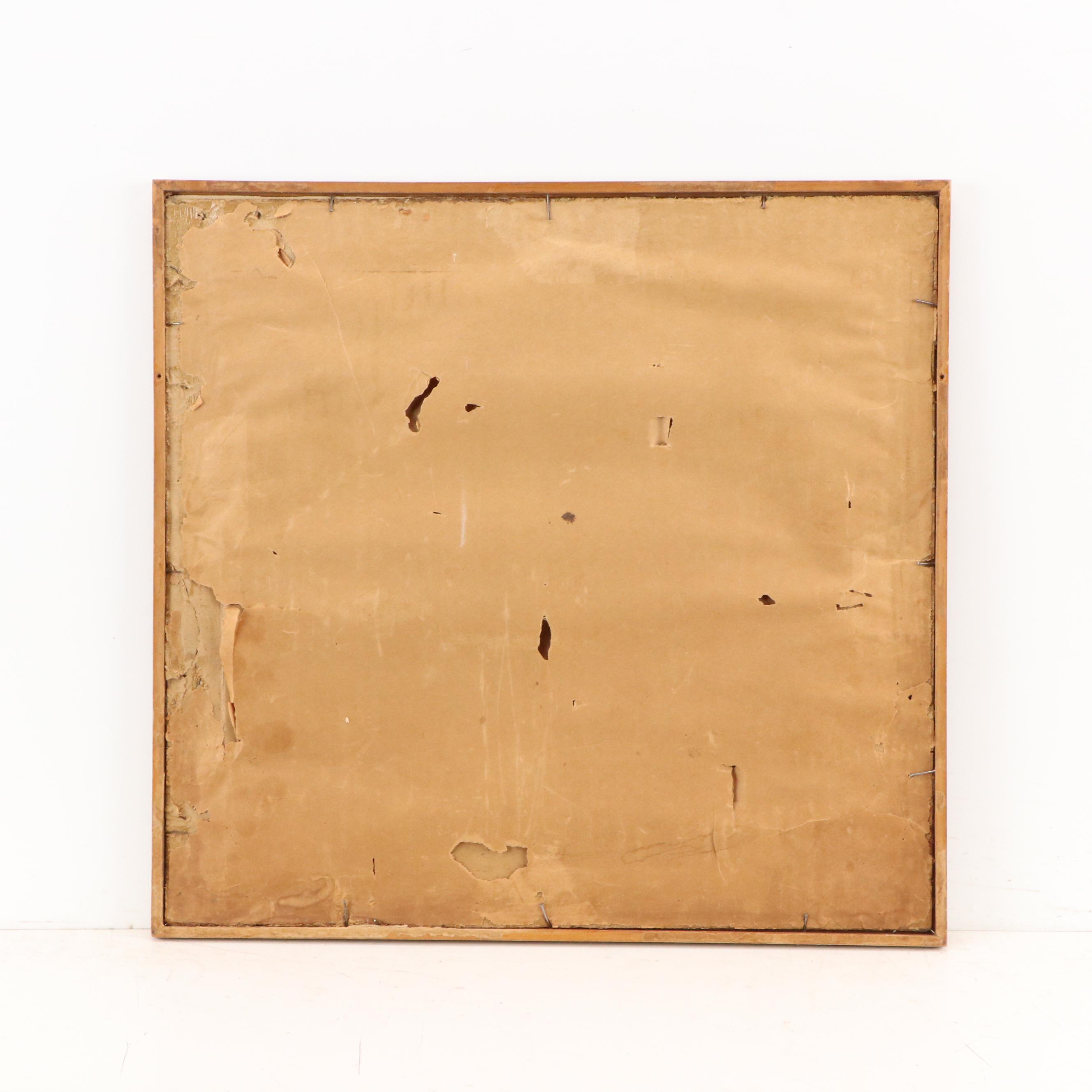 Charles Green Shaw Modernist Geometric Oil Painting, Mid-20th Century
