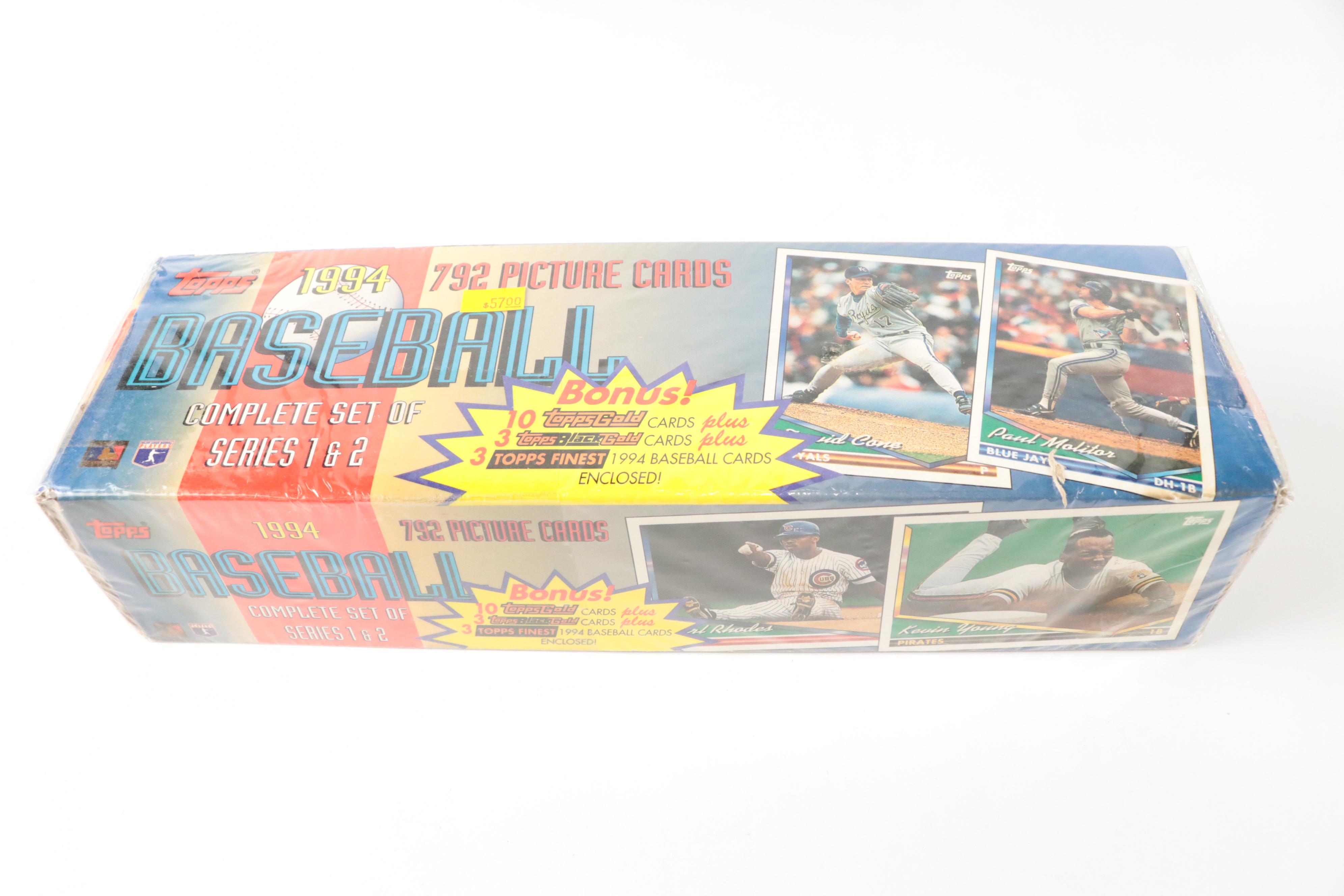 Topps Sealed Baseball Card Sets, 1992-1996