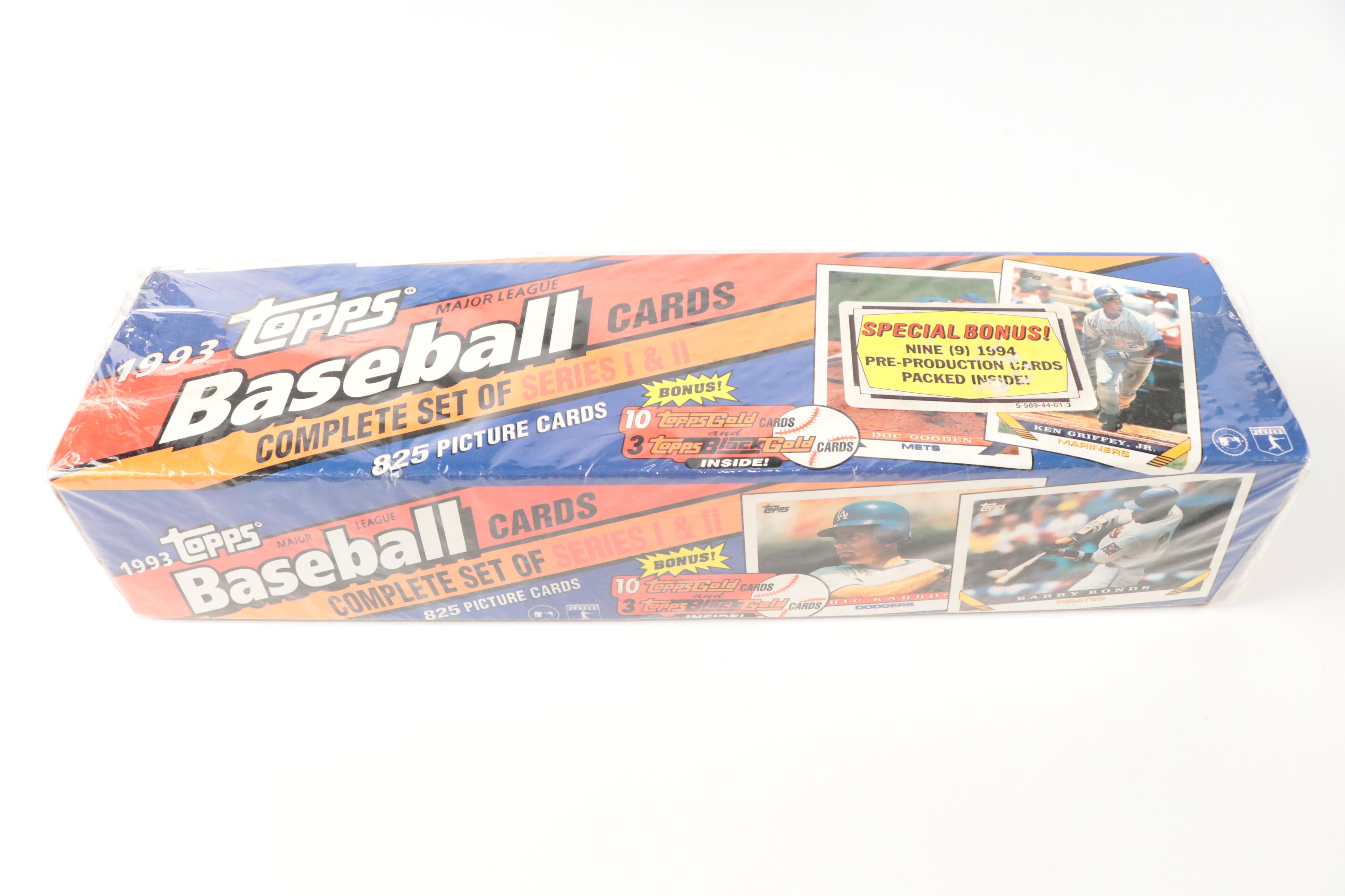 Topps Sealed Baseball Card Sets, 1992-1996