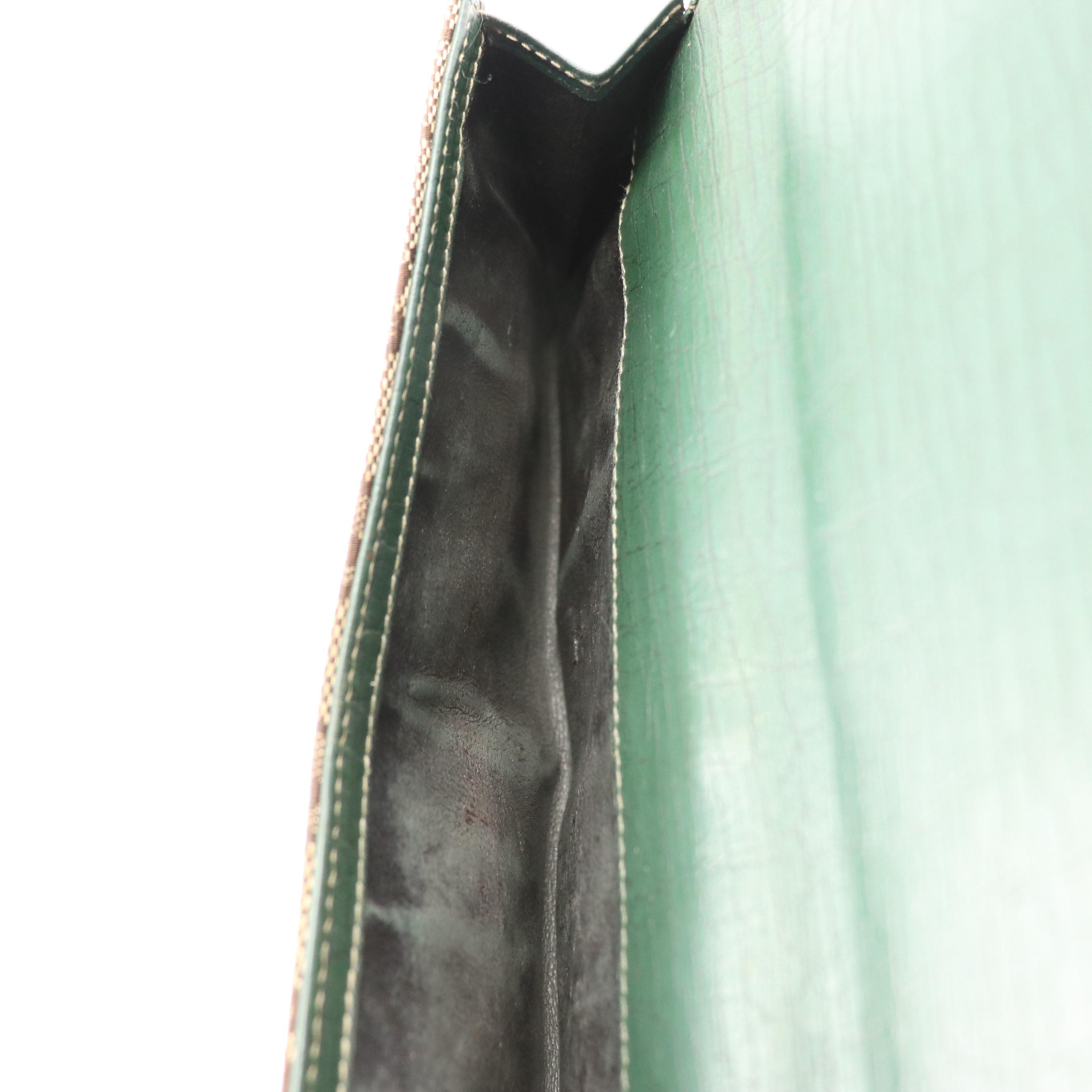 Gucci Hasler Horsebit Continental Wallet in Brown GG Canvas and Leather