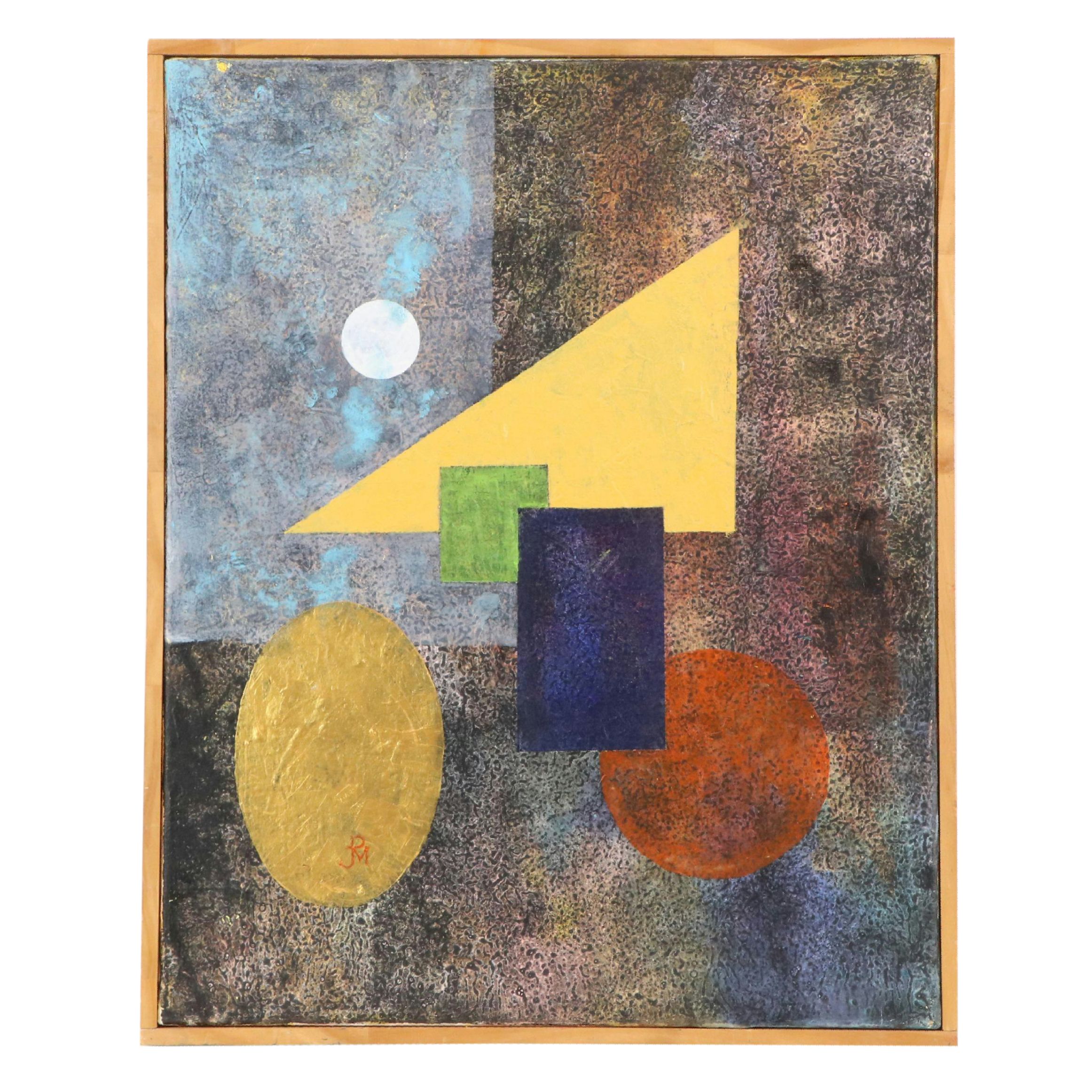 Abstract Geometric Oil Painting