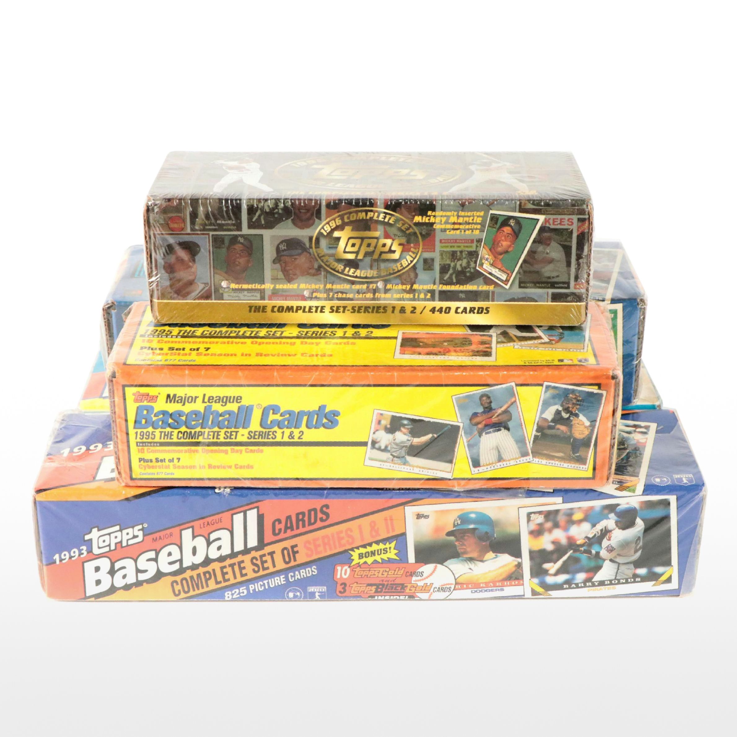 Topps Sealed Baseball Card Sets, 1992-1996
