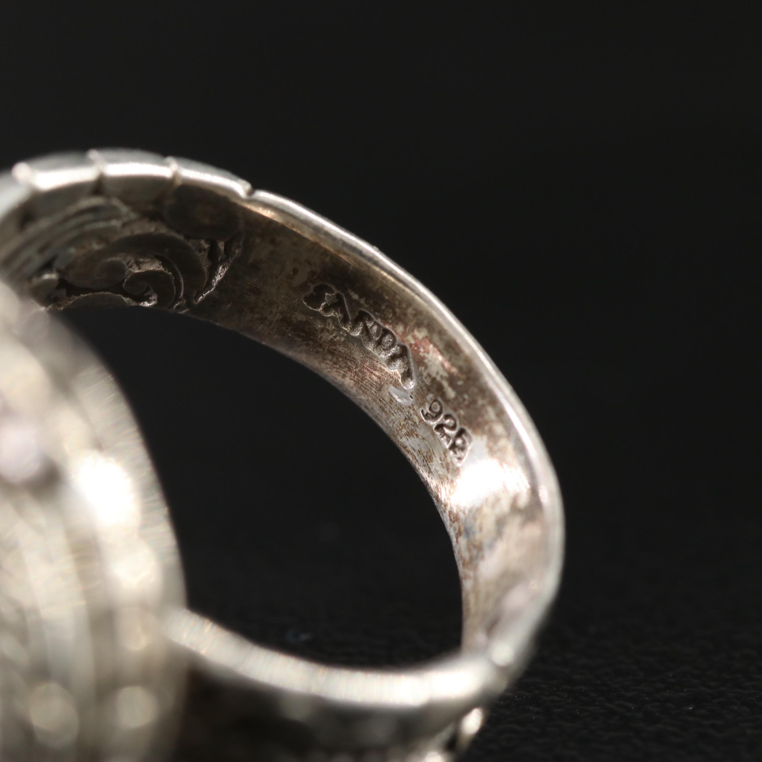 SARDA Sterling Yin-Yang Locket Ring