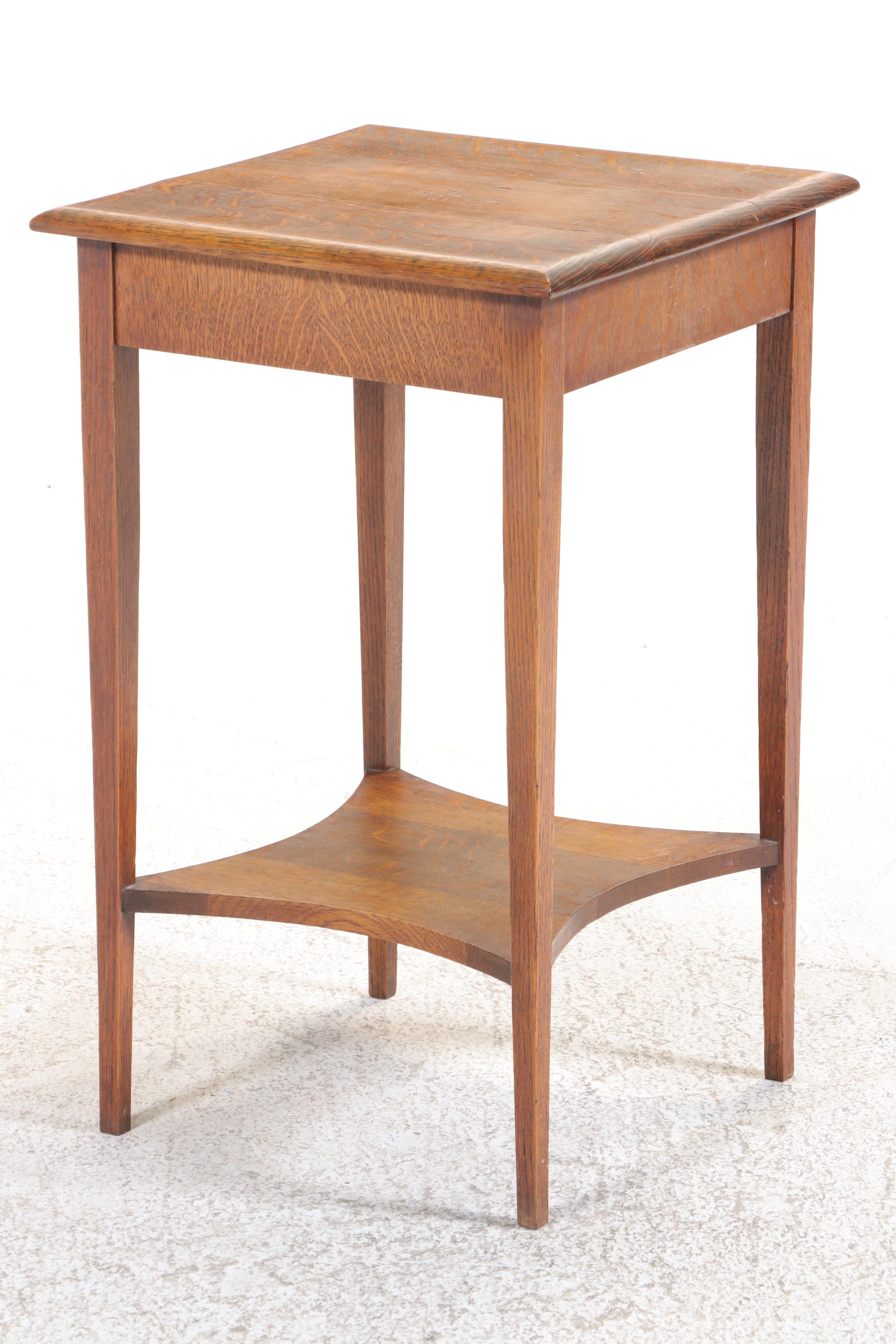 Shaker Style Oak Single-Drawer Side Table