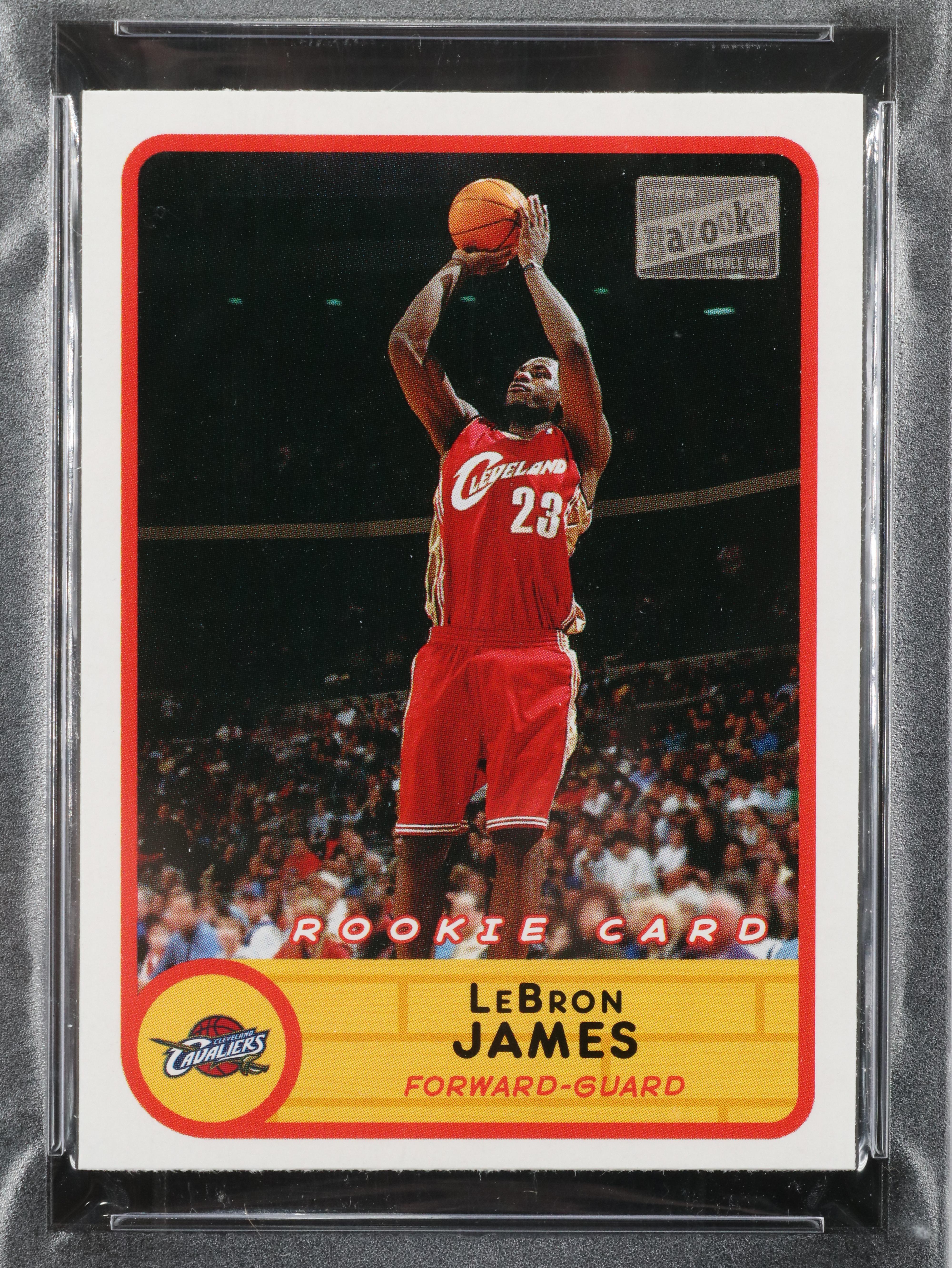 2003 Bazooka LeBron James Mini Rookie Basketball Card Graded PSA 9