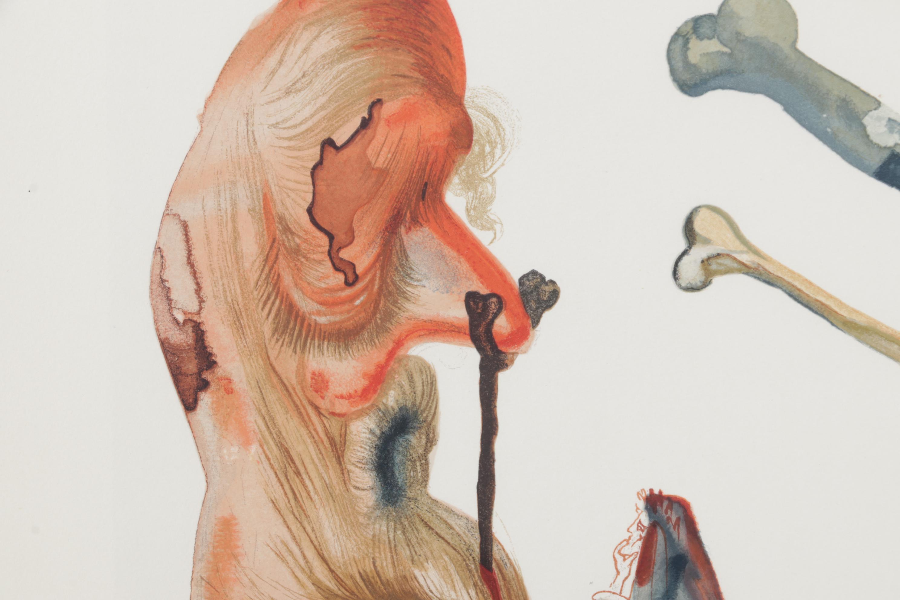 Salvador Dalí Wood Engraving "Les Trompeurs," 1960 - 1964