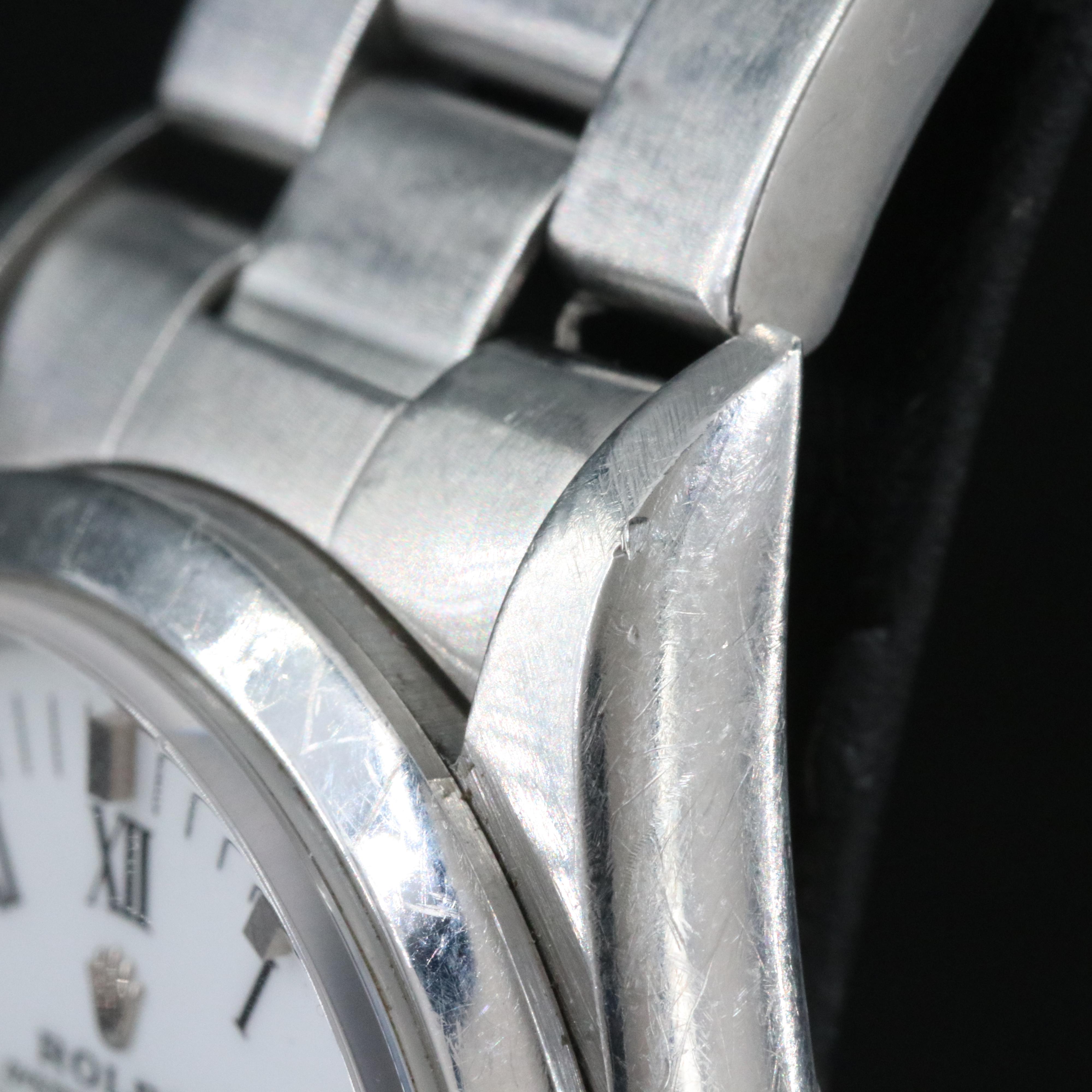 Rolex Air-King 14000 White Dial 34mm Steel Automatic Watch