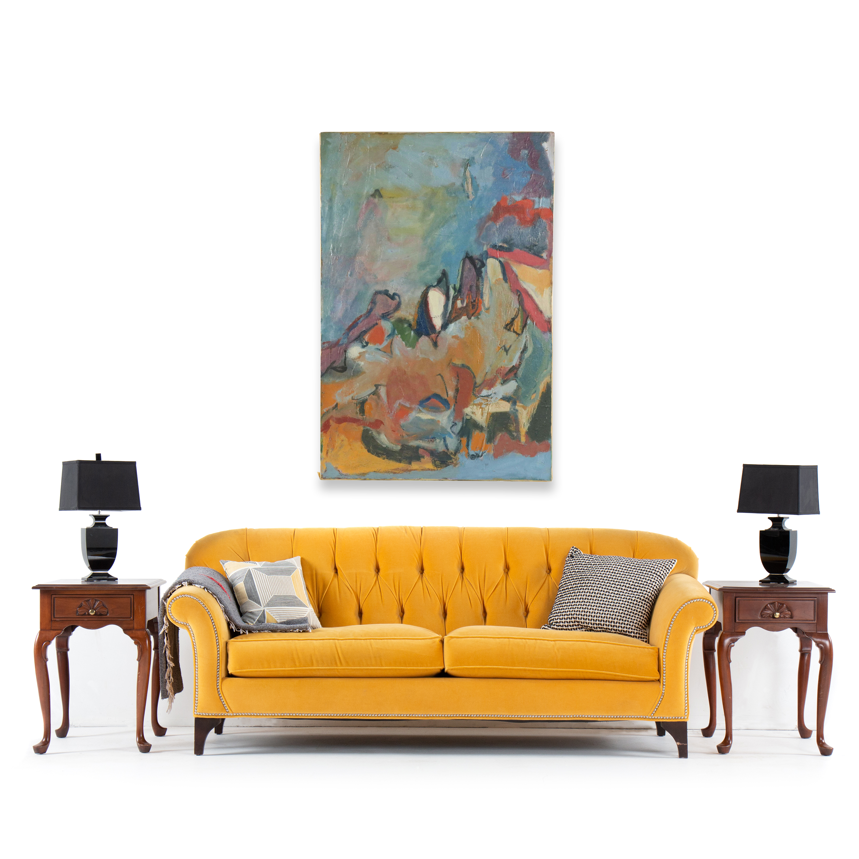 Zena Kaplan Large-Scale Abstract Landscape Acrylic Painting